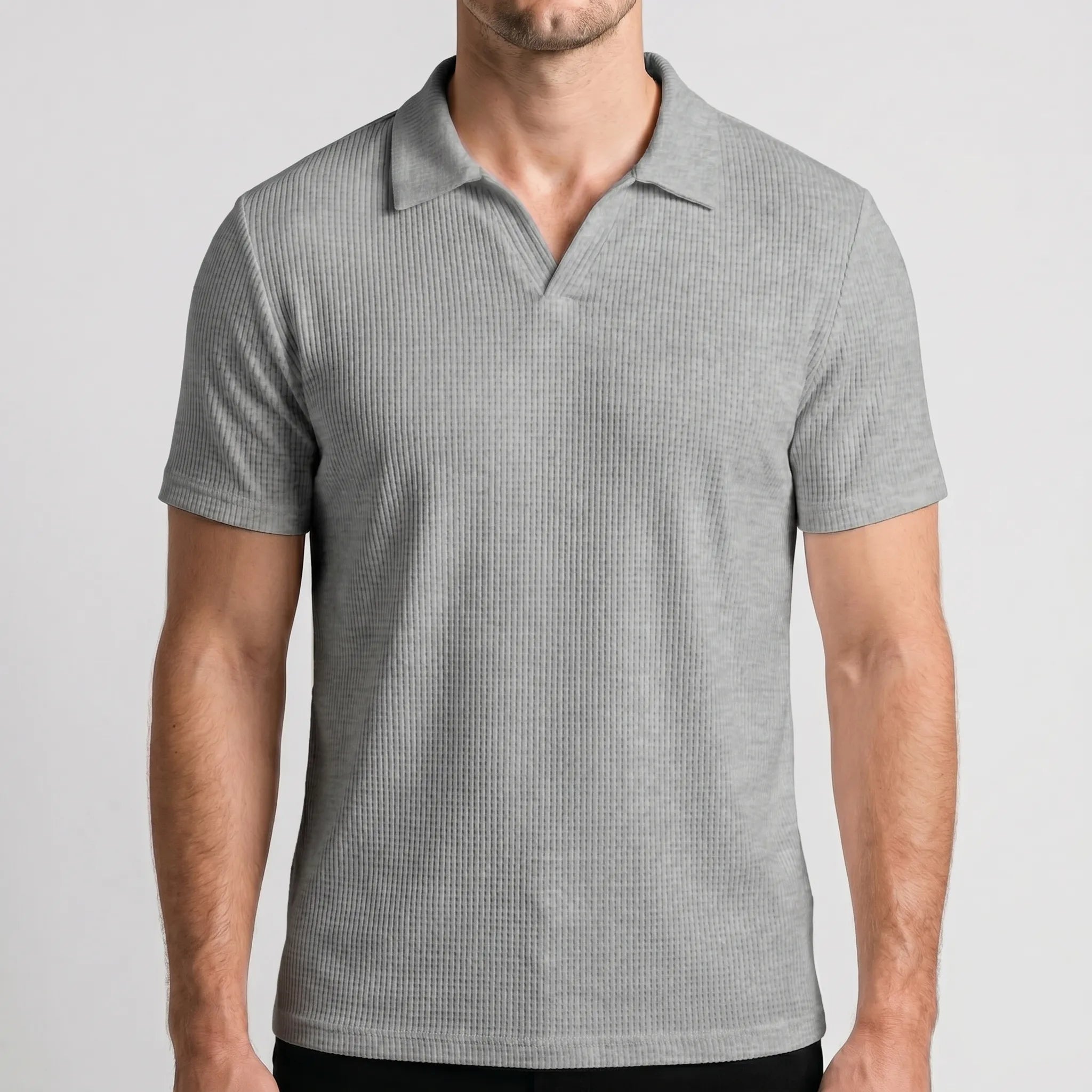 Texari  - Textured Polo Shirt Smart-Casual Dressing