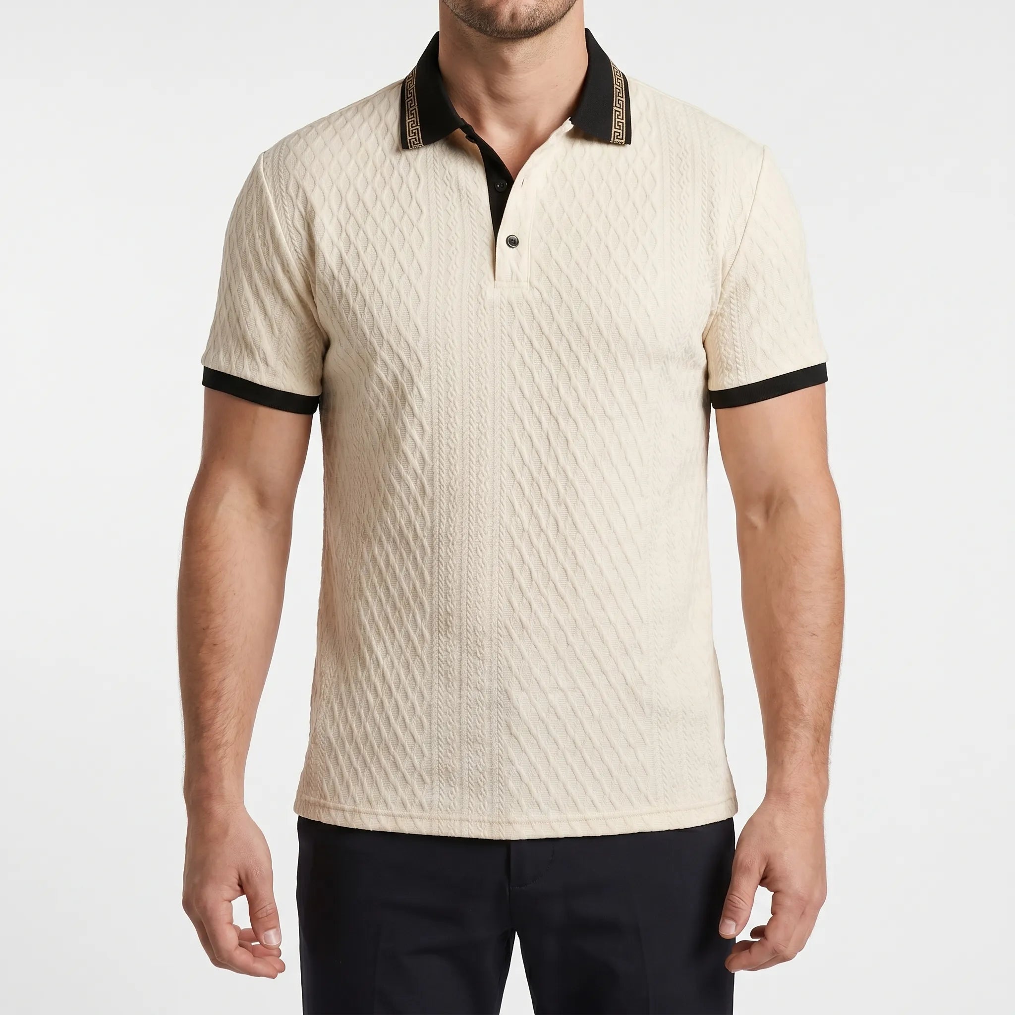 Textura - Textured Polo Shirt
