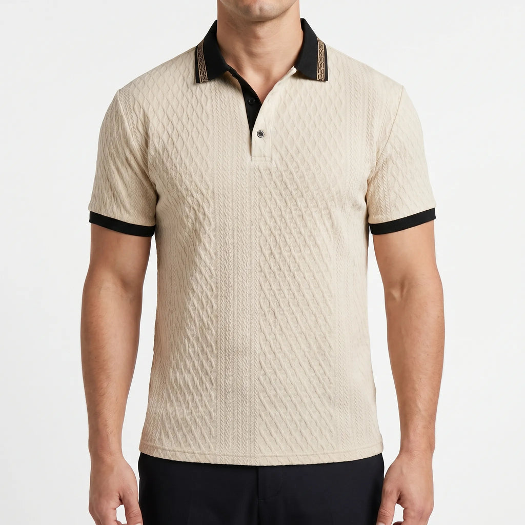 Textura - Textured Polo Shirt