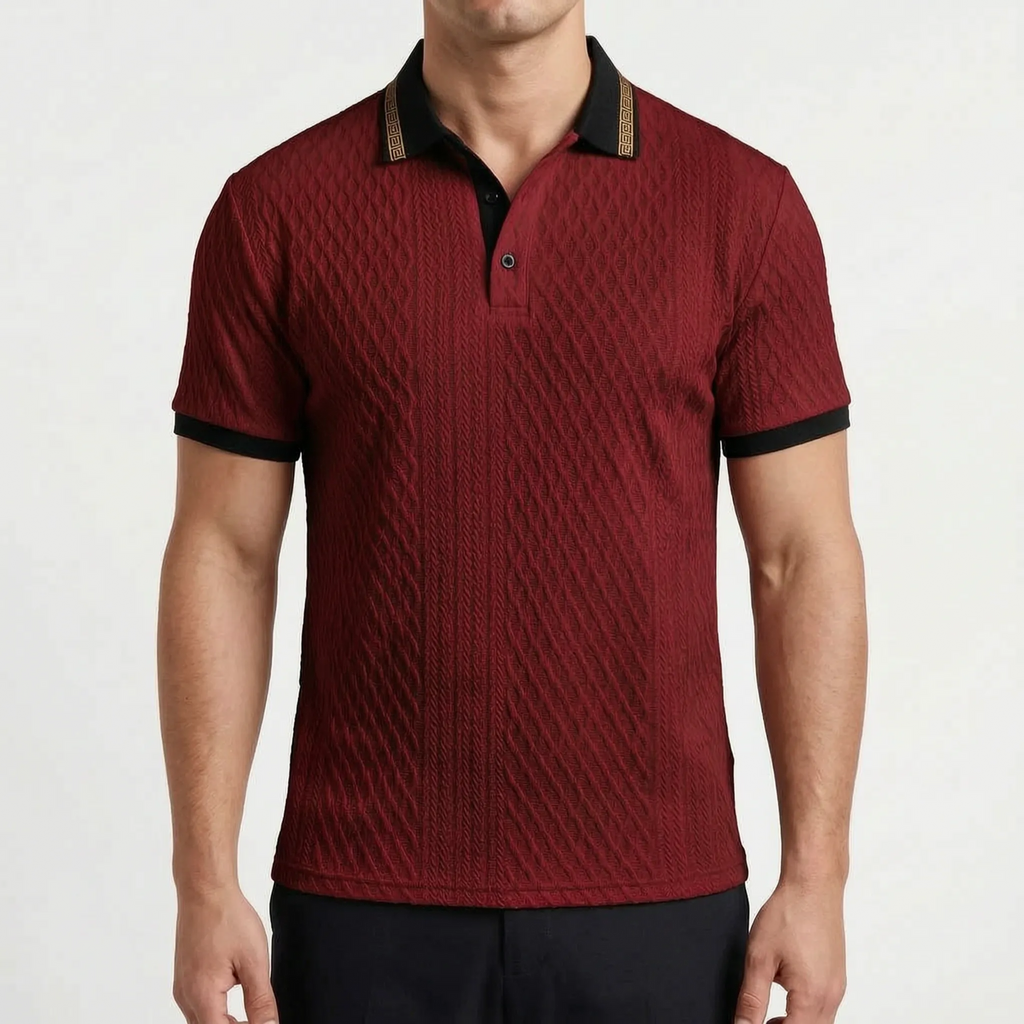 Textura - Textured Polo Shirt