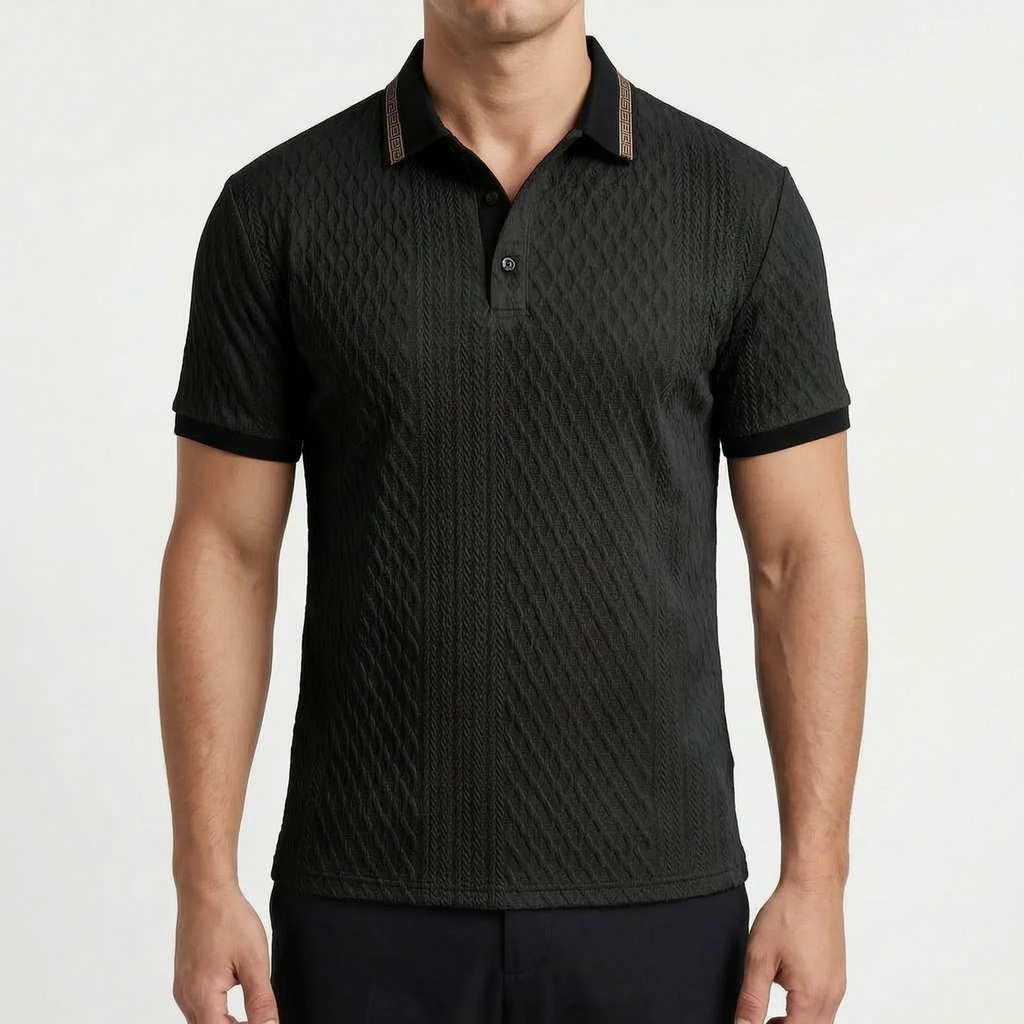Textura - Textured Polo Shirt