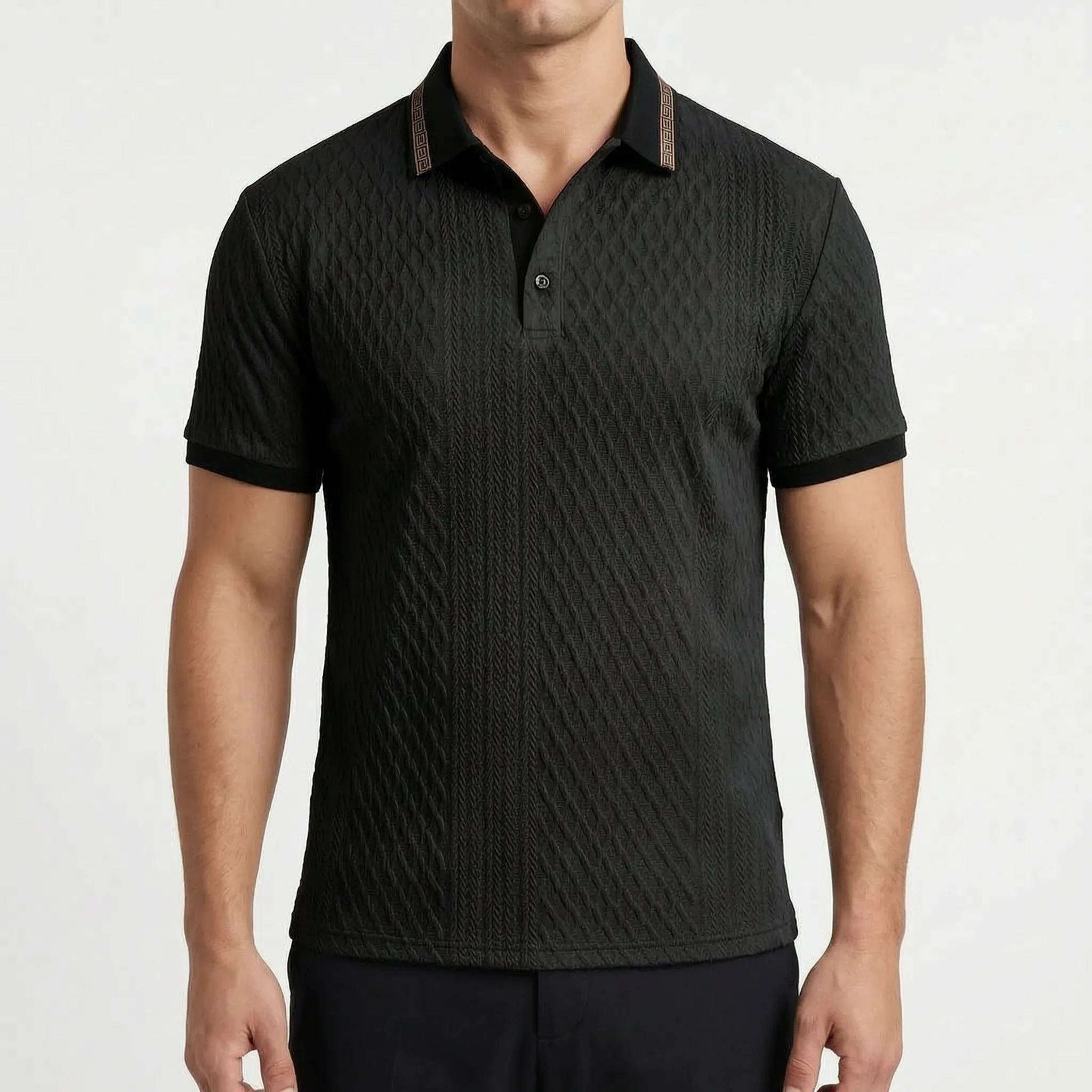 Textura - Textured Polo Shirt