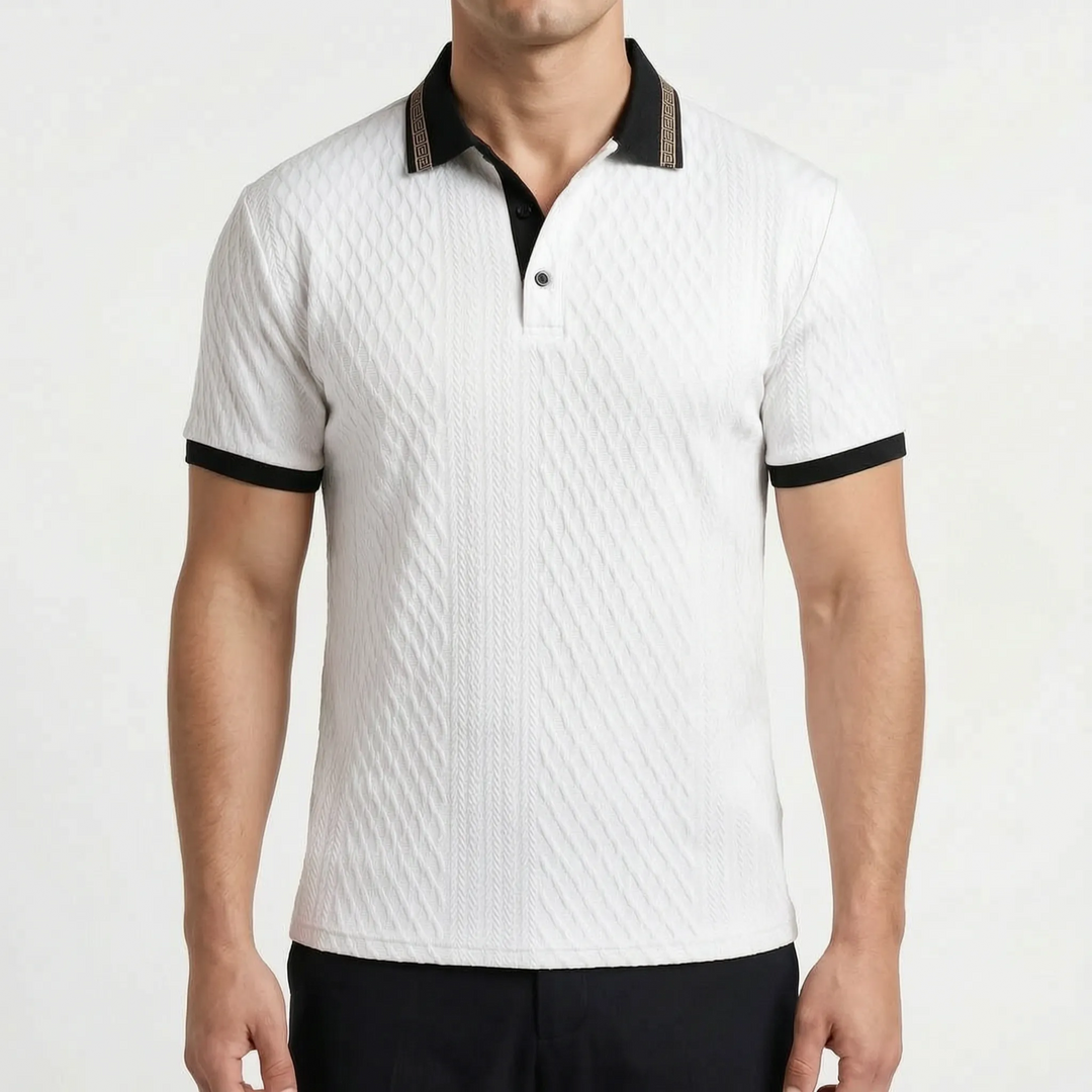 Textura - Textured Polo Shirt