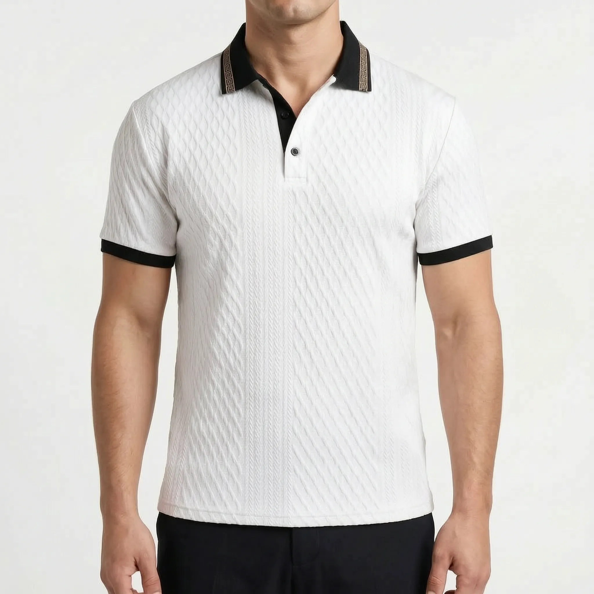 Textura - Textured Polo Shirt