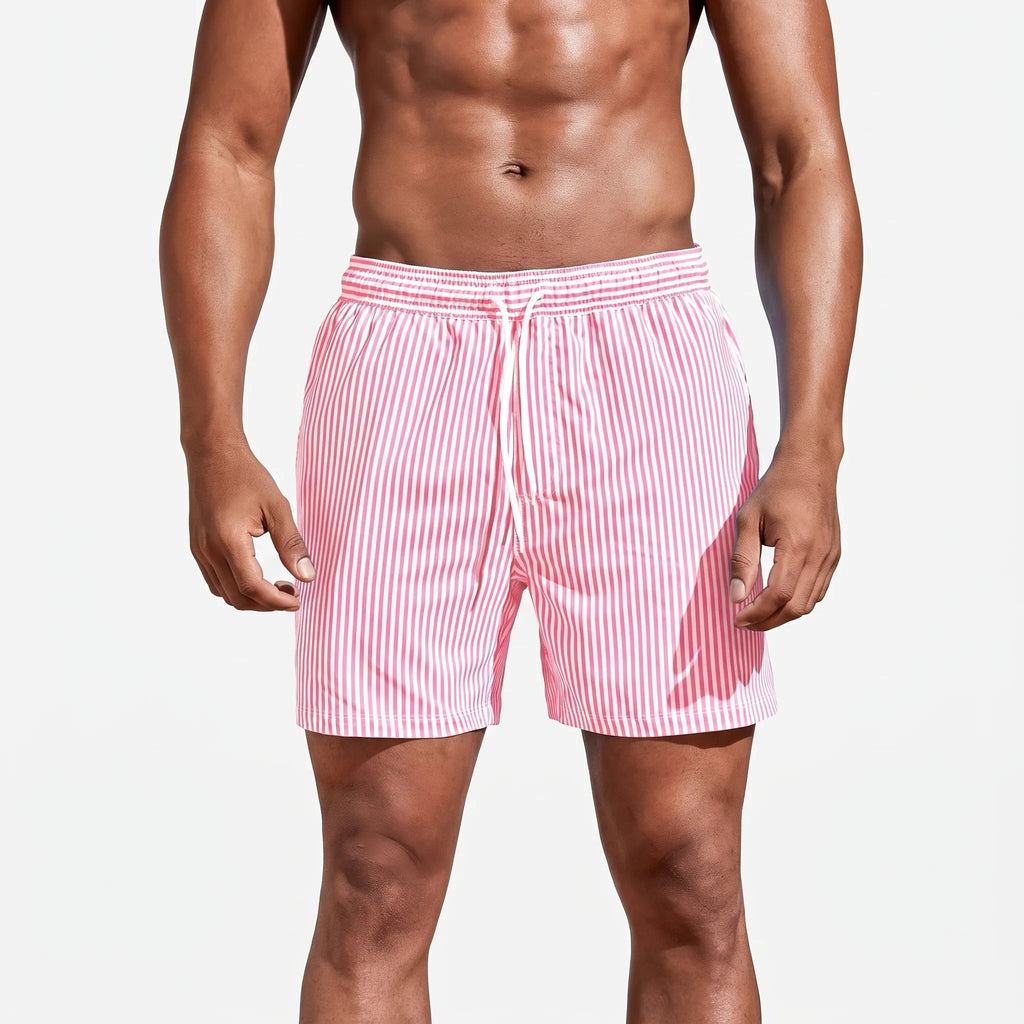 Tideflex - Striped Casual Men's Swim Shorts