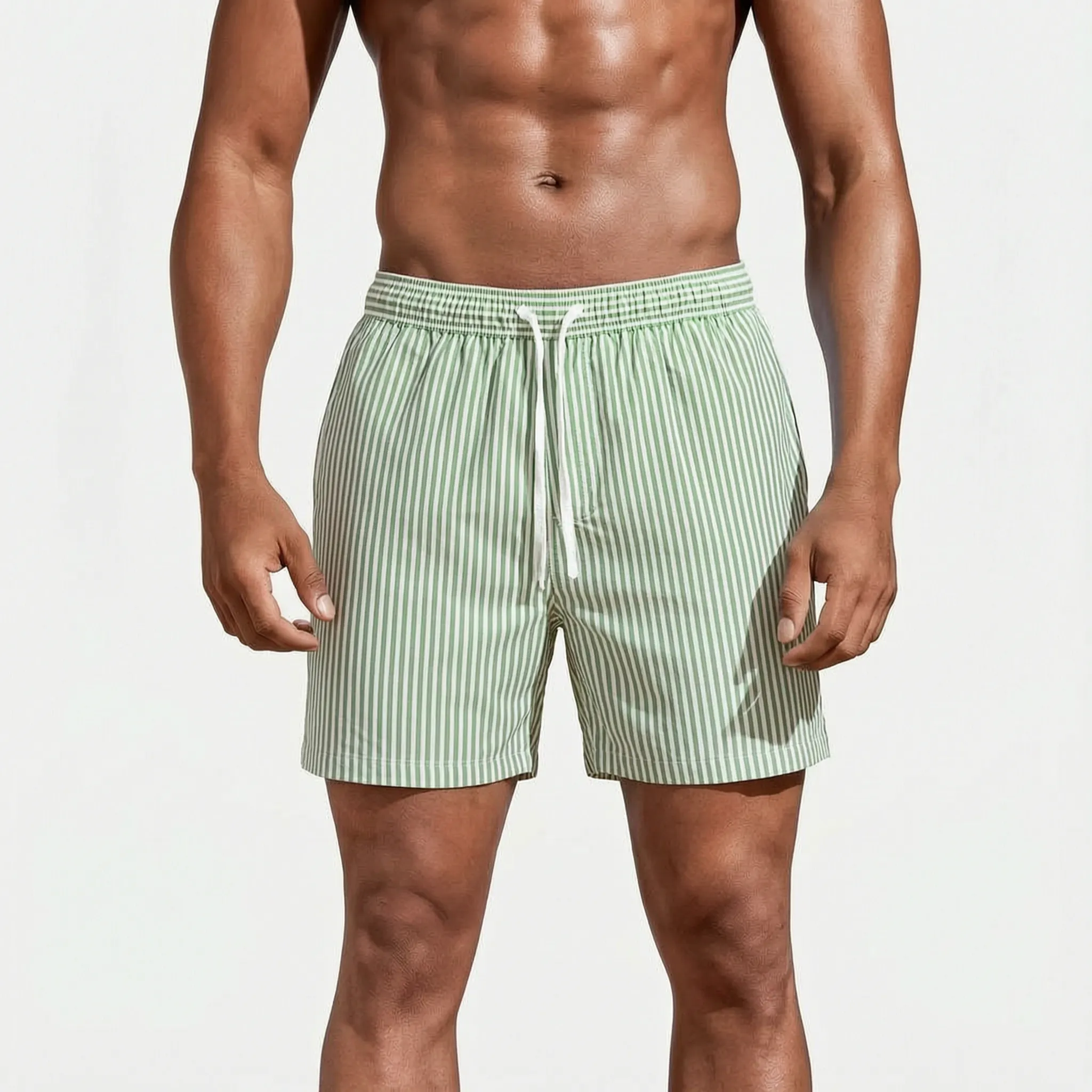 Tideflex - Striped Casual Men's Swim Shorts