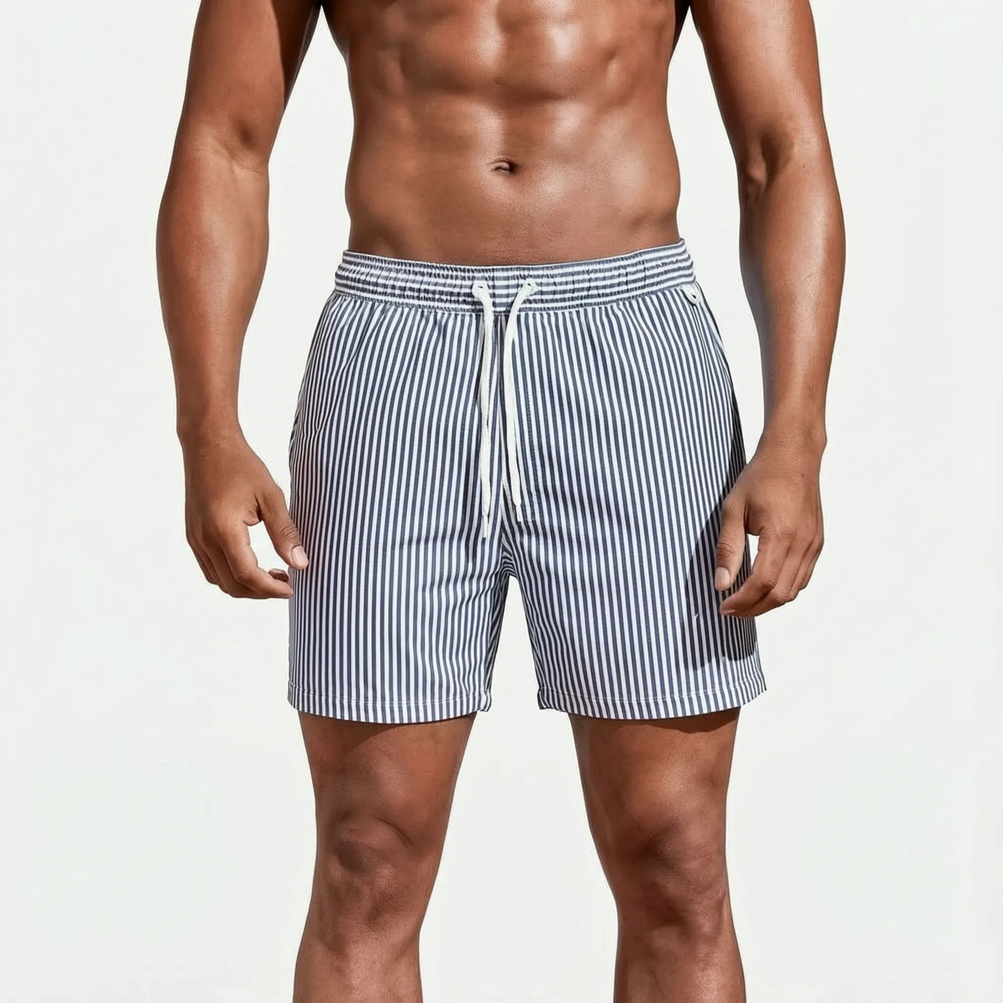 Tideflex - Striped Casual Men's Swim Shorts