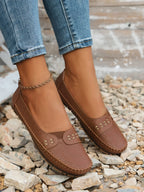 Tivora  - Classic Flat Slip-On Womens Loafers Everyday Walking