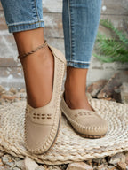 Tivora  - Classic Flat Slip-On Womens Loafers Everyday Walking