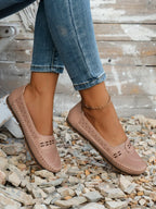 Tivora  - Classic Flat Slip-On Womens Loafers Everyday Walking