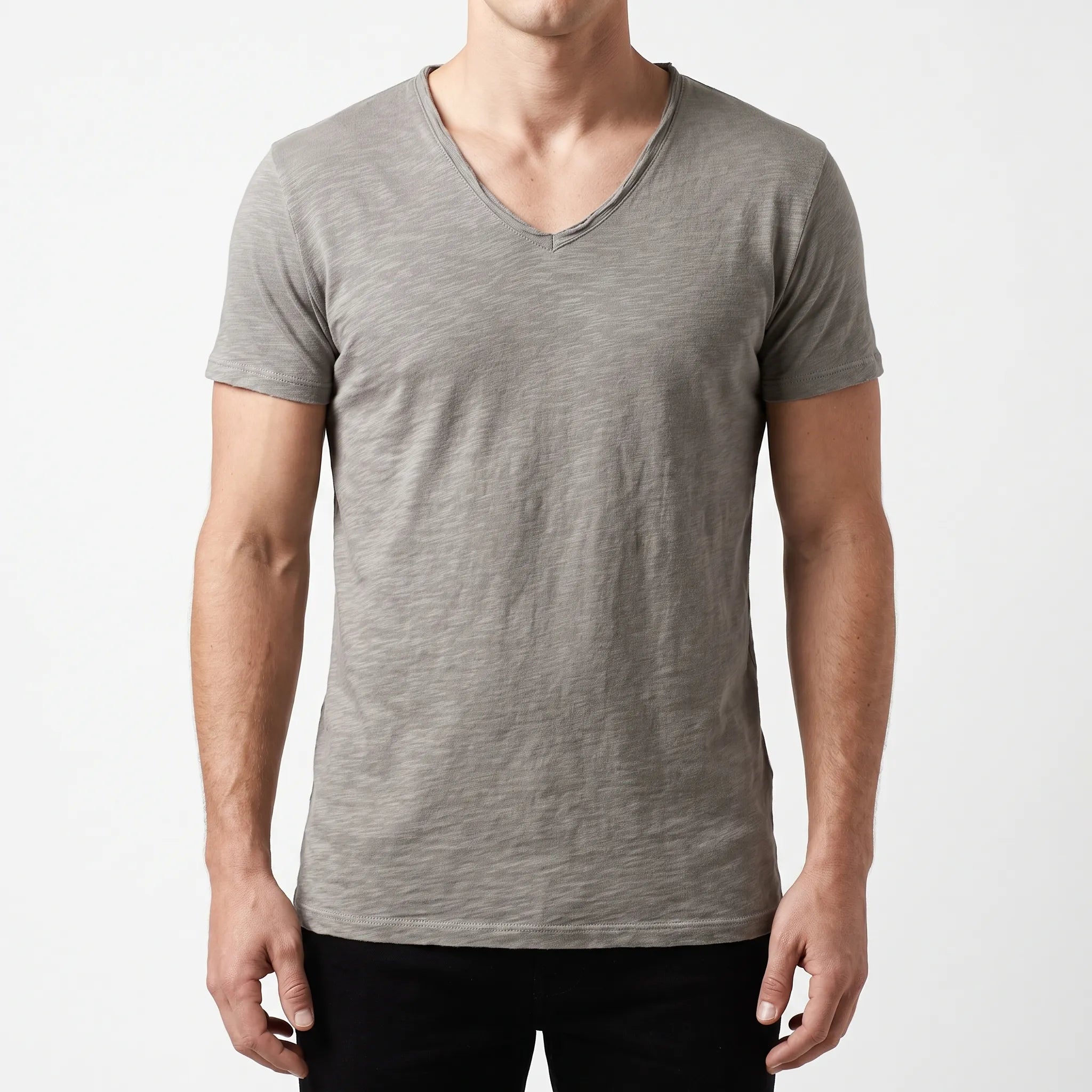 Torven  - Slim Fit V-Neck T-Shirt Casual Weekend Outings
