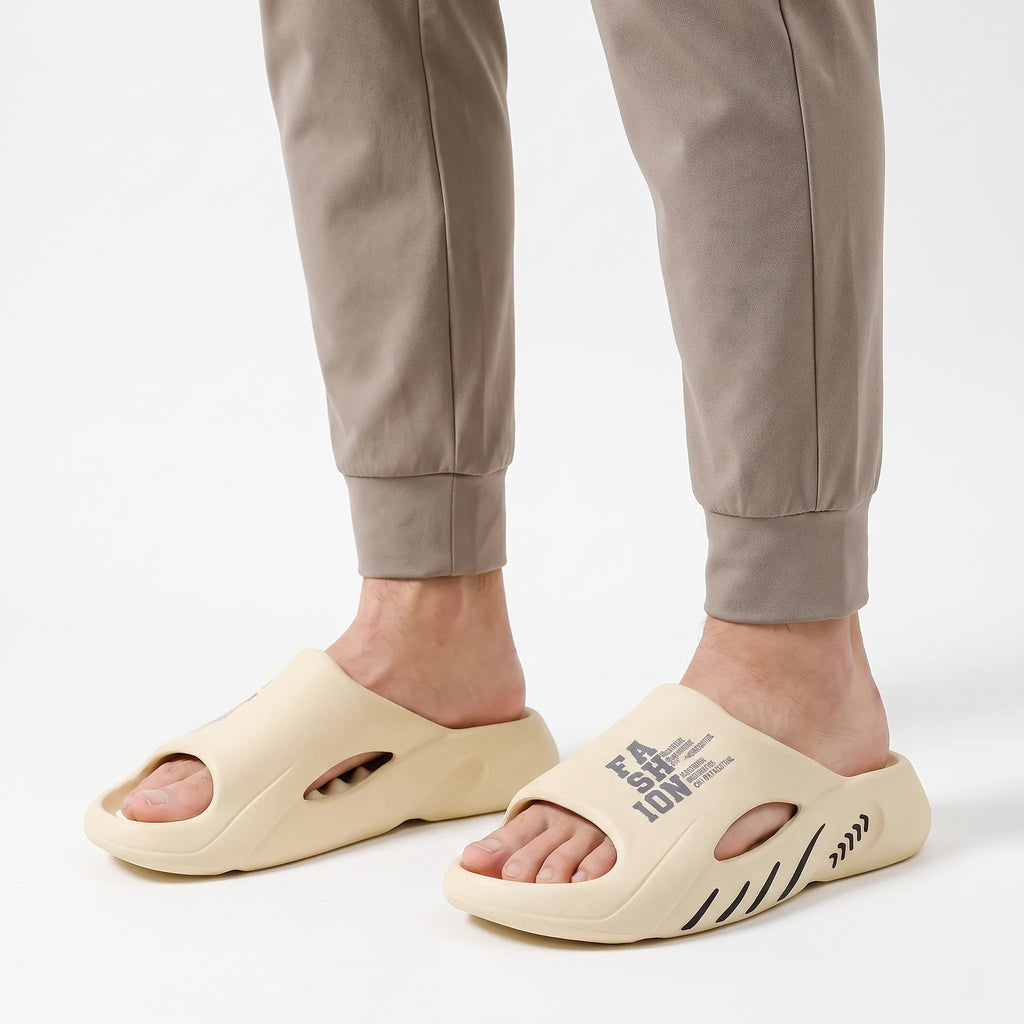 Treadix  - Men's Chunky Platform Slider Sandals Casual Weekend Wear