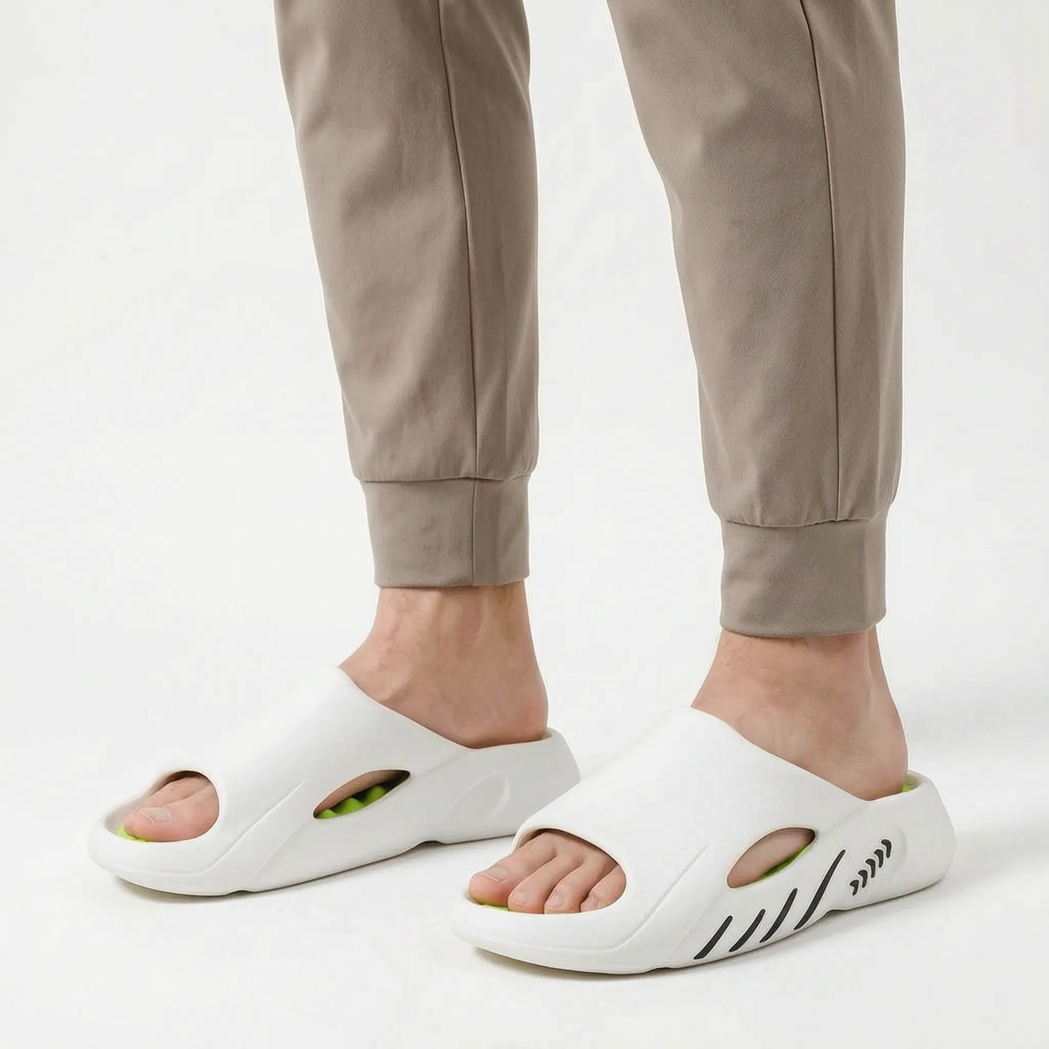 Treadix  - Men's Chunky Platform Slider Sandals Casual Weekend Wear