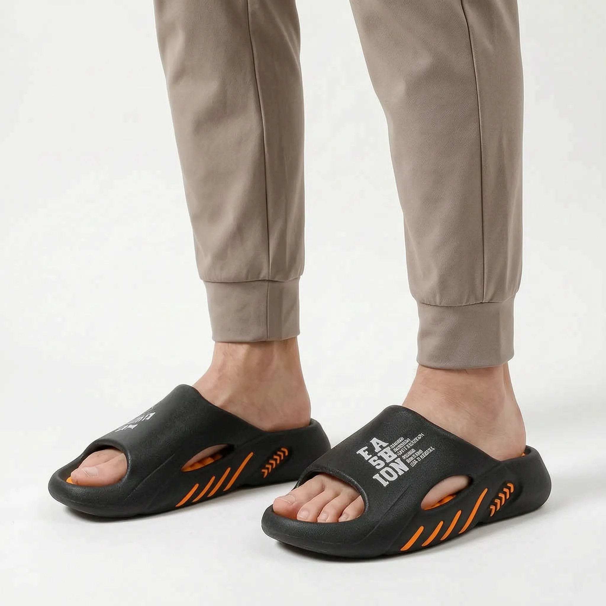 Treadix  - Men's Chunky Platform Slider Sandals Casual Weekend Wear