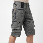 Trekton  - Men's Relaxed Fit Grey Cargo Shorts Outdoor Trail Walks