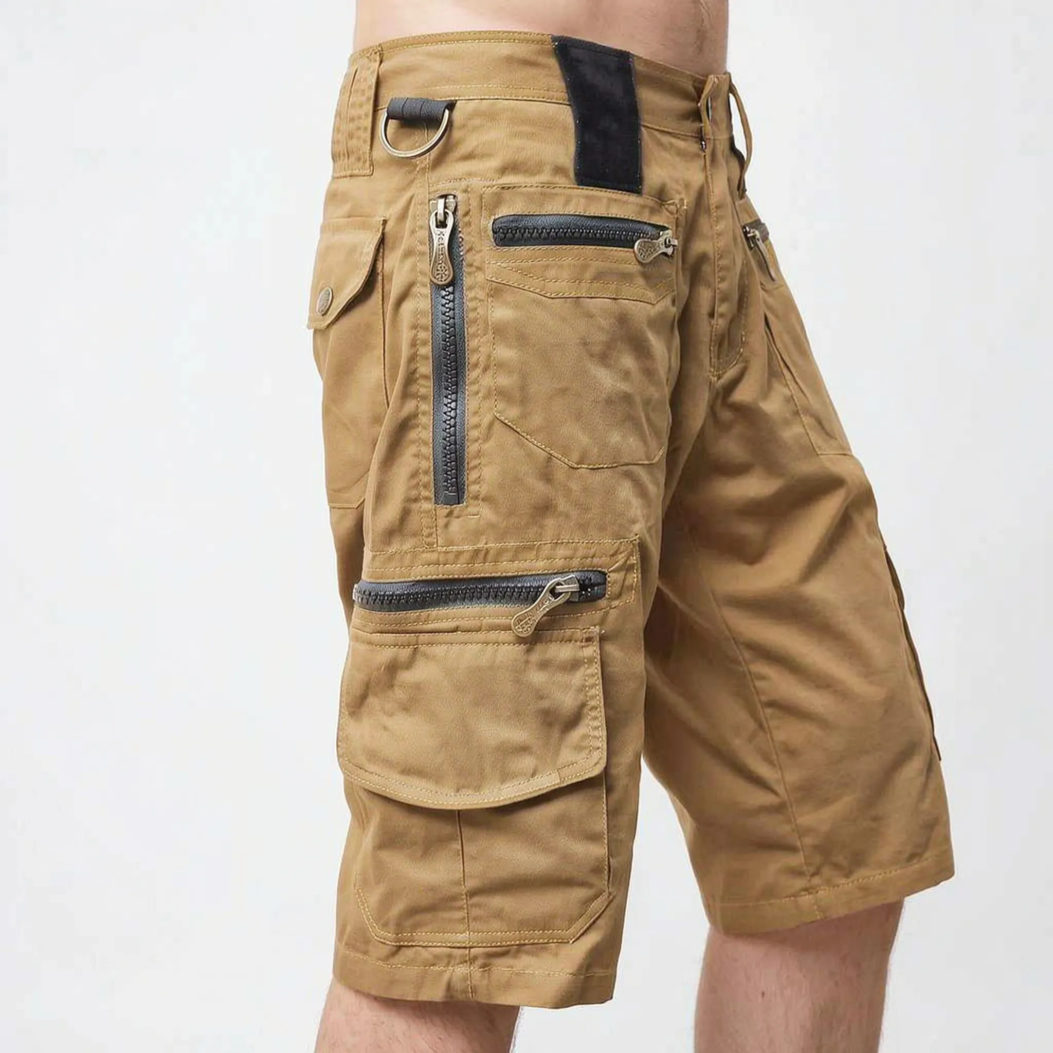 Trekton  - Men's Relaxed Fit Grey Cargo Shorts Outdoor Trail Walks