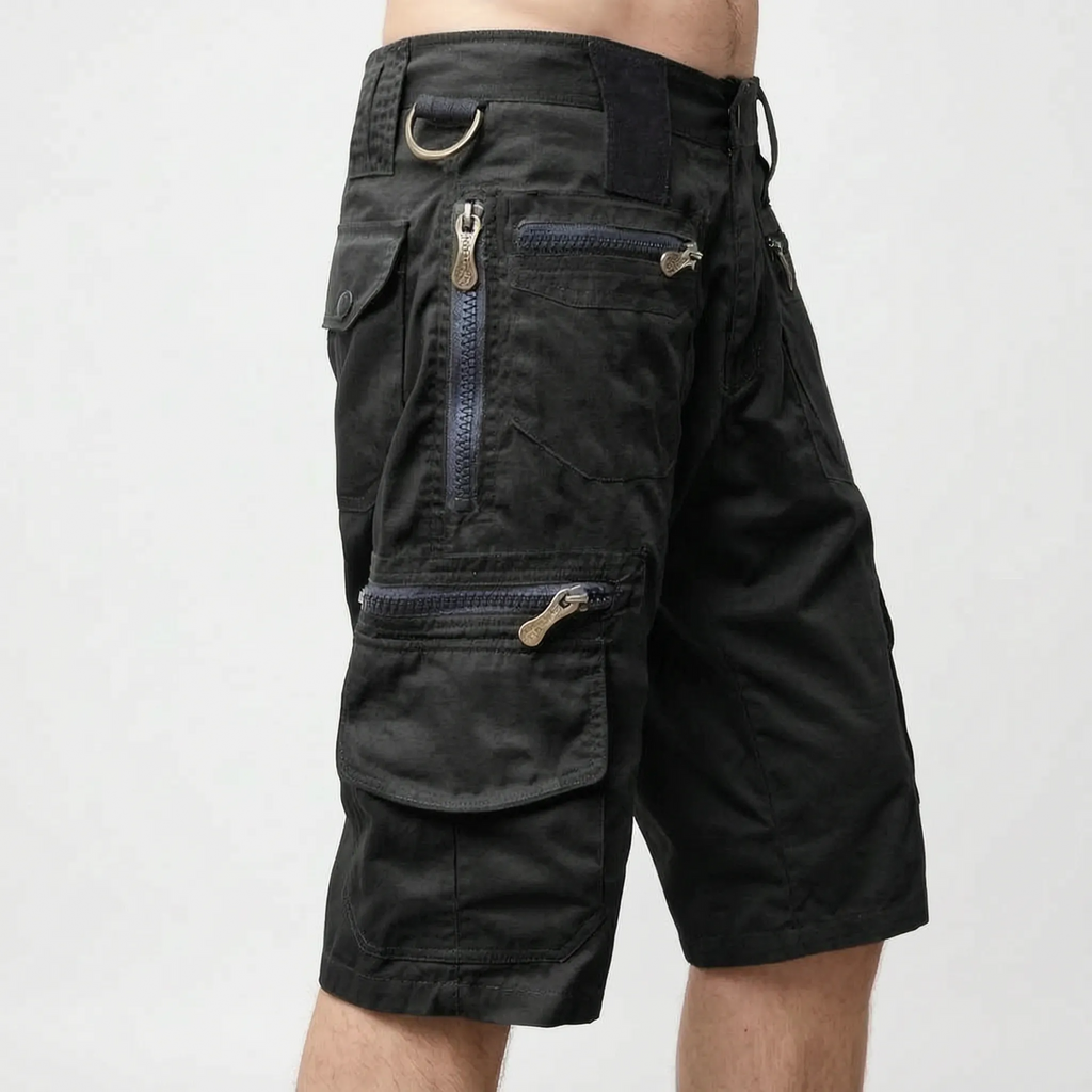 Trekton  - Men's Relaxed Fit Grey Cargo Shorts Outdoor Trail Walks