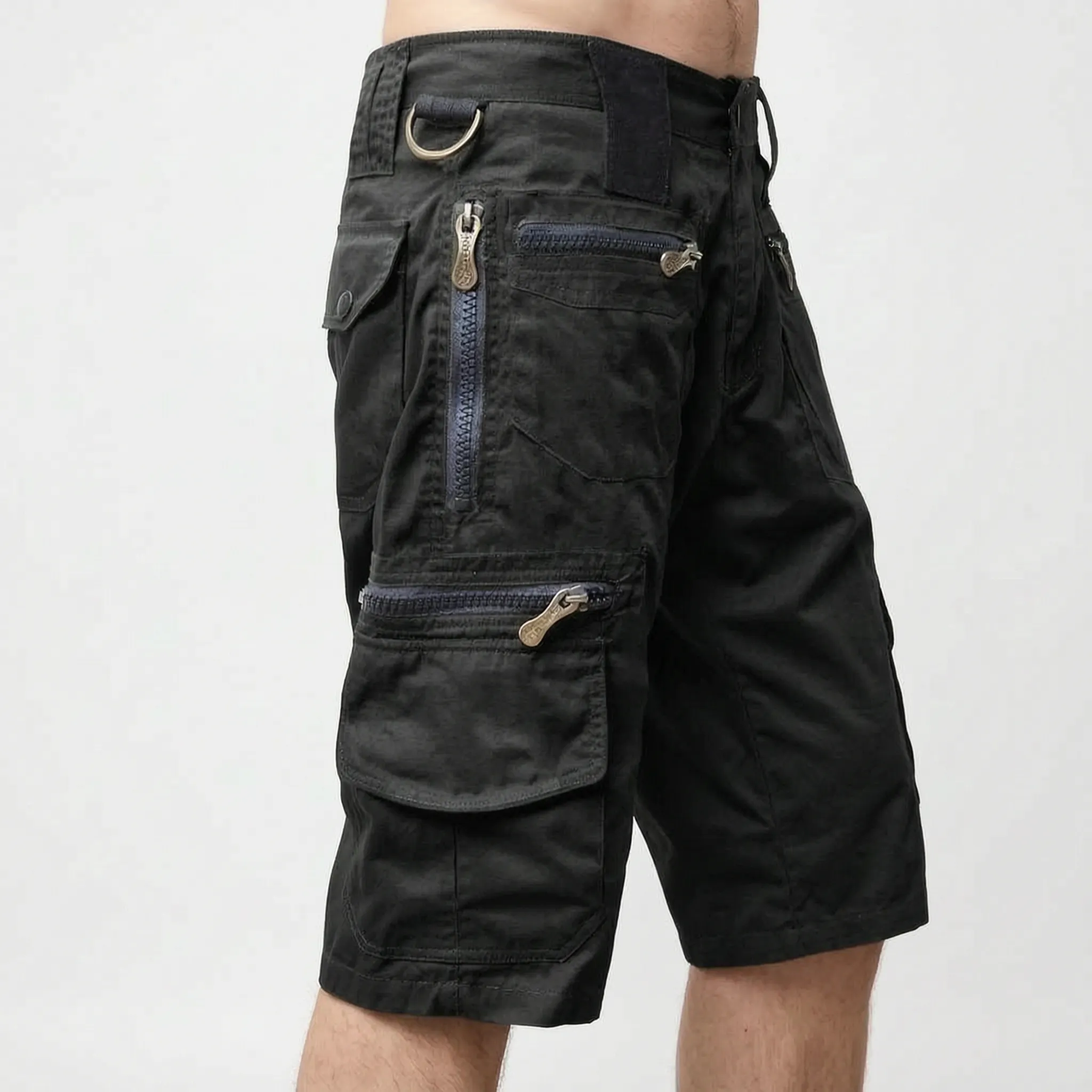Trekton  - Men's Relaxed Fit Grey Cargo Shorts Outdoor Trail Walks