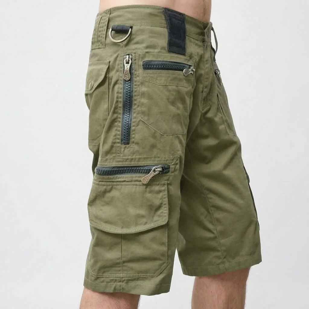 Trekton  - Men's Relaxed Fit Grey Cargo Shorts Outdoor Trail Walks