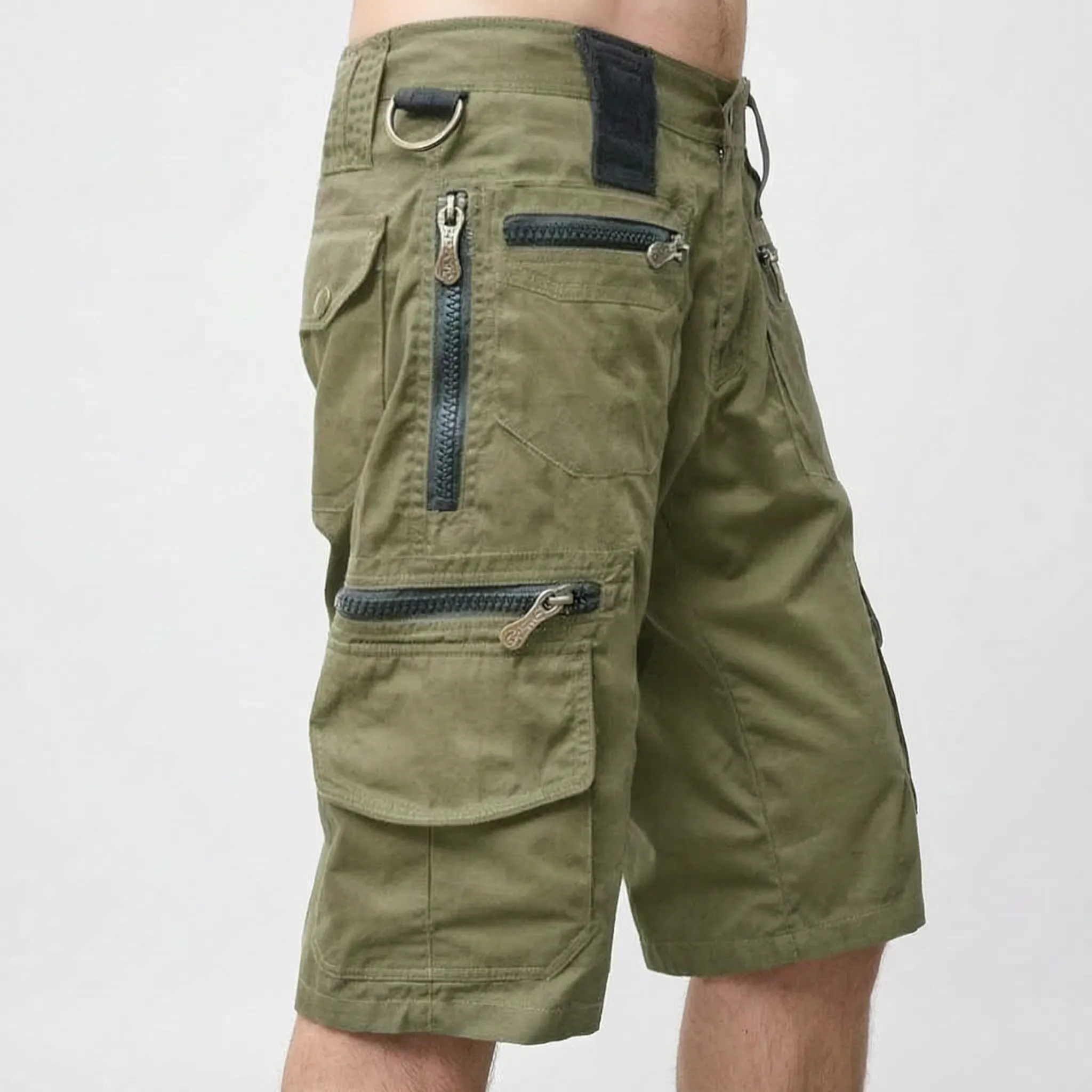 Trekton  - Men's Relaxed Fit Grey Cargo Shorts Outdoor Trail Walks