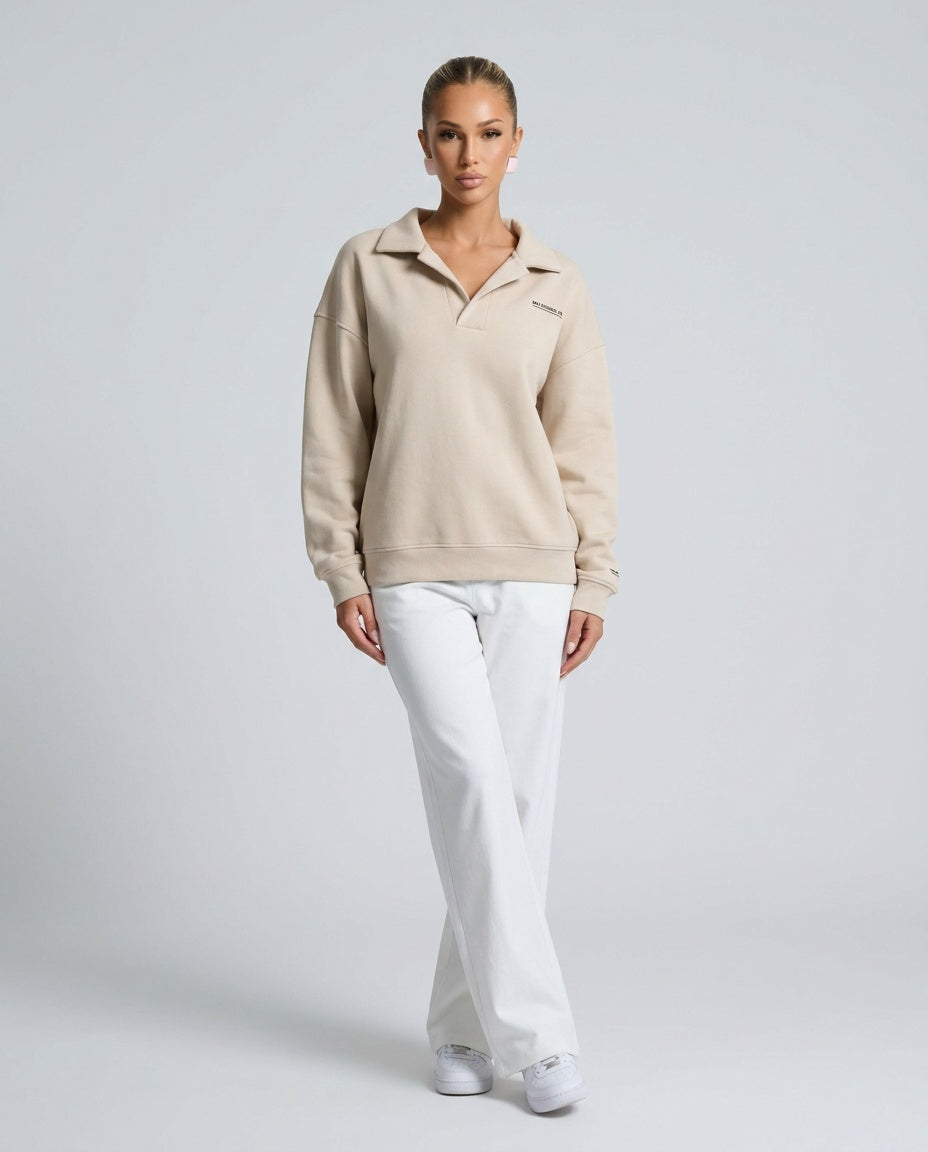 Women's oversized hooded lounge hoodie with long sleeves and ribbed trims