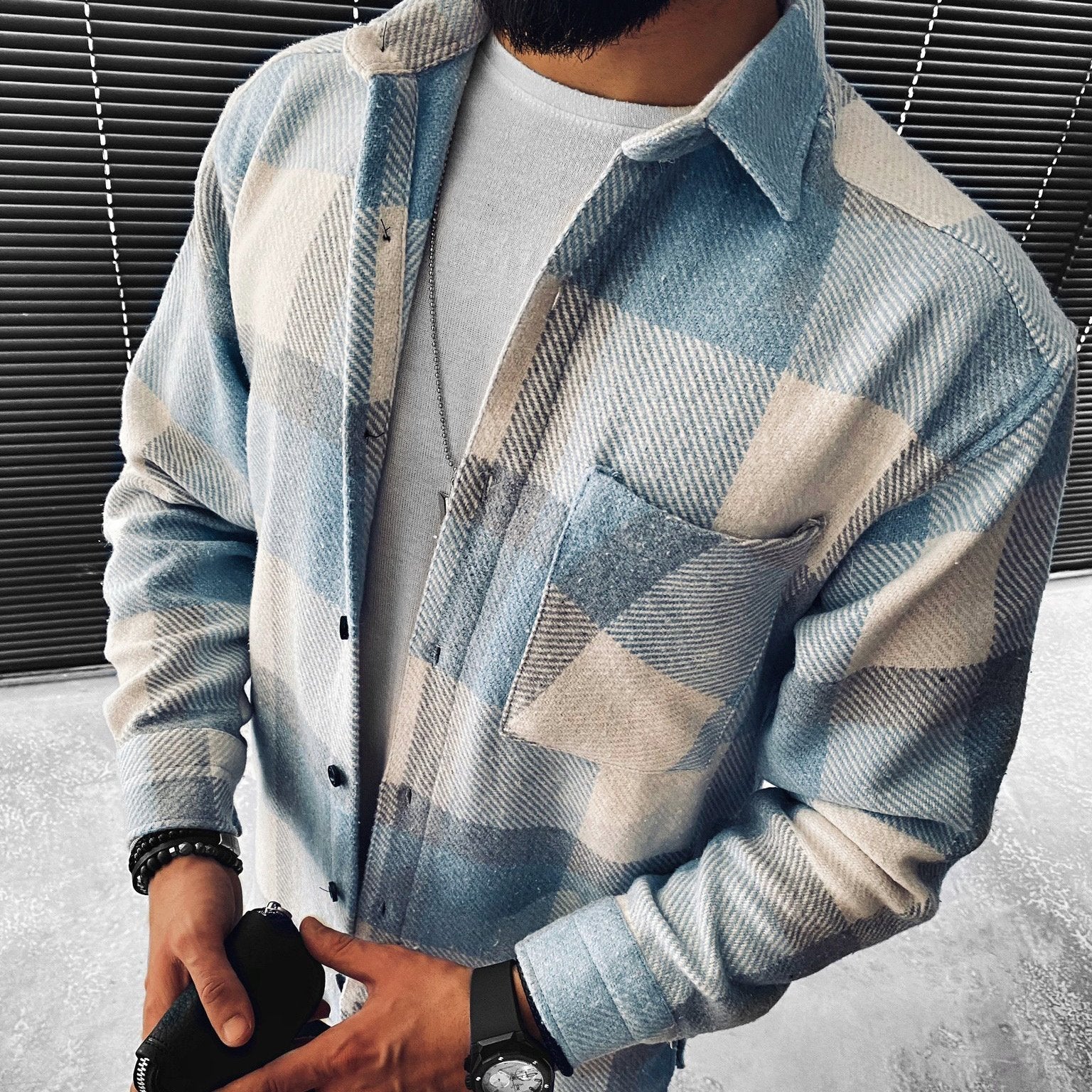 uberhemd-plaid-button-up-hemdjacke-herrenbekleidung-s-chaps-herrenmode