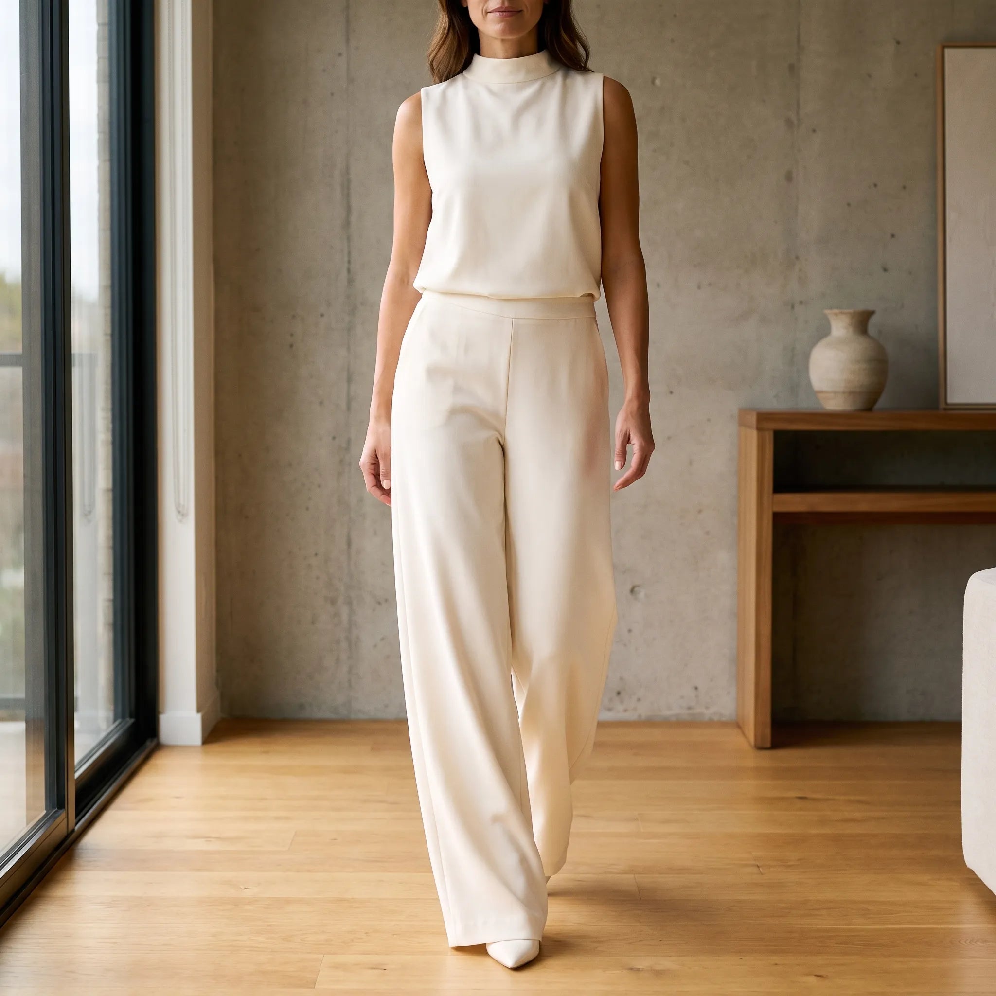 Valoris  - Wide-Leg Sleeveless Party Jumpsuit Wedding Guest Attire