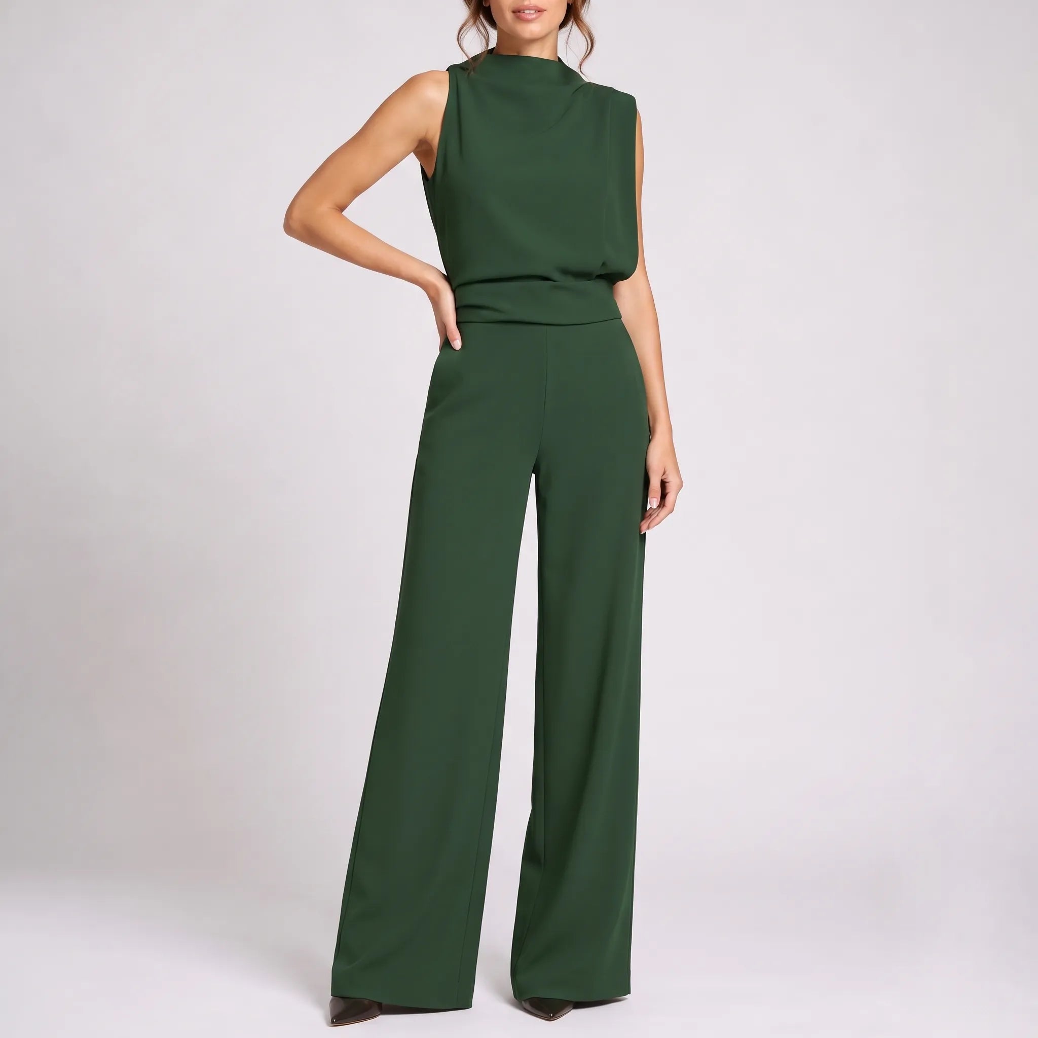 Valoris  - Wide-Leg Sleeveless Party Jumpsuit Wedding Guest Attire