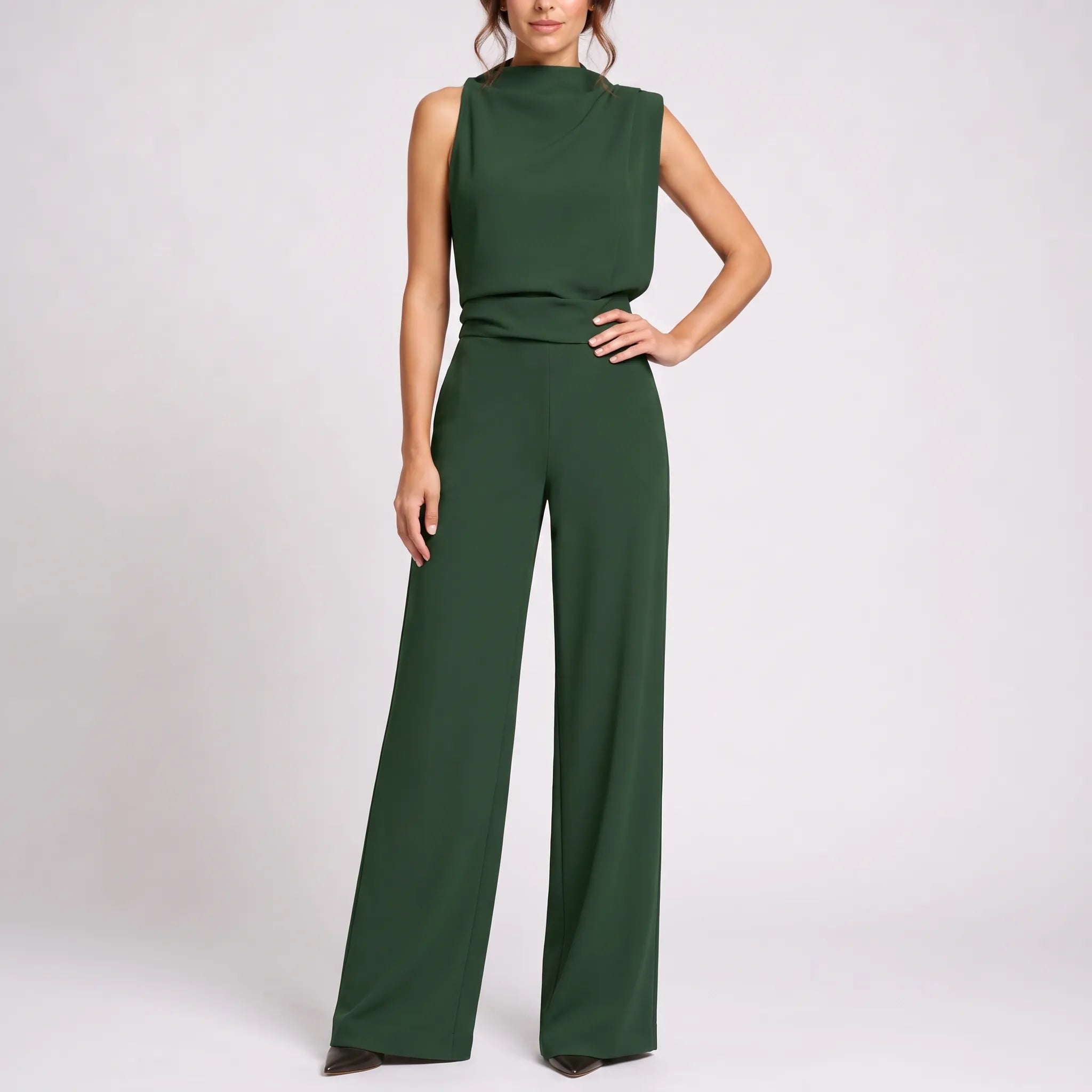Valoris  - Wide-Leg Sleeveless Party Jumpsuit Wedding Guest Attire
