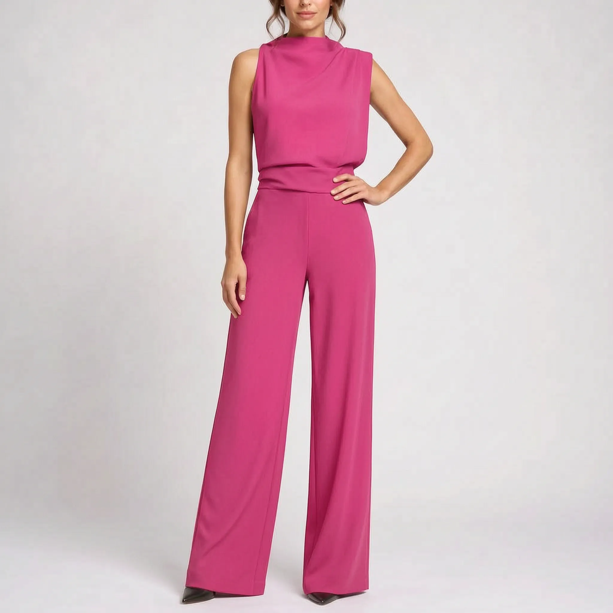 Valoris  - Wide-Leg Sleeveless Party Jumpsuit Wedding Guest Attire