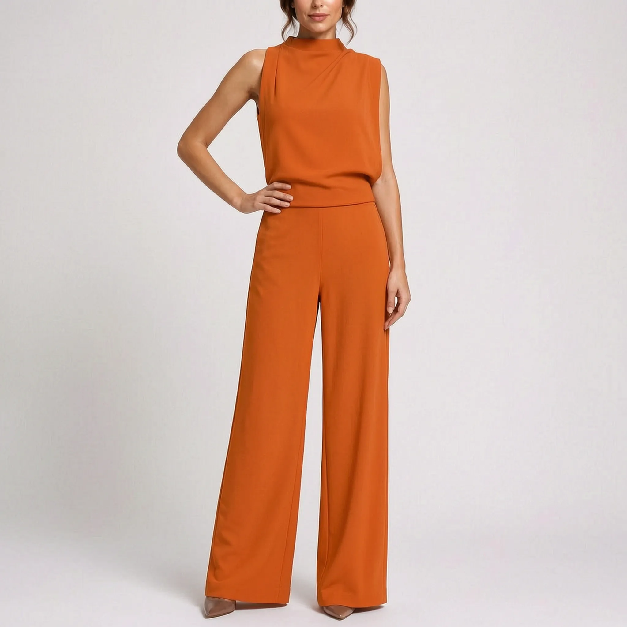 Valoris  - Wide-Leg Sleeveless Party Jumpsuit Wedding Guest Attire