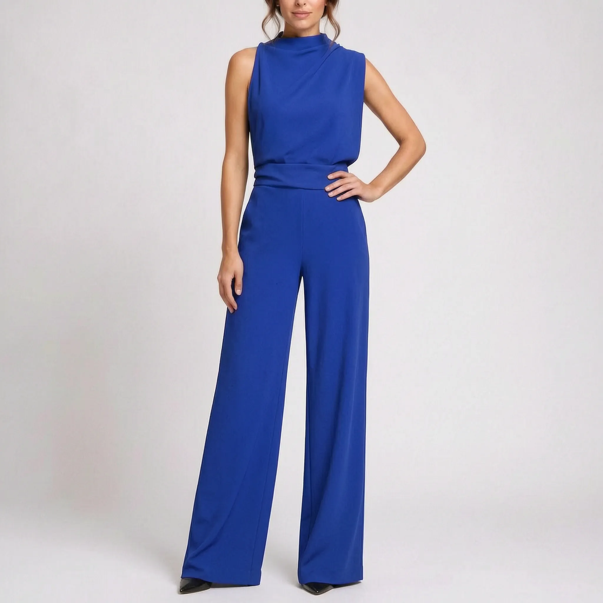 Valoris  - Wide-Leg Sleeveless Party Jumpsuit Wedding Guest Attire