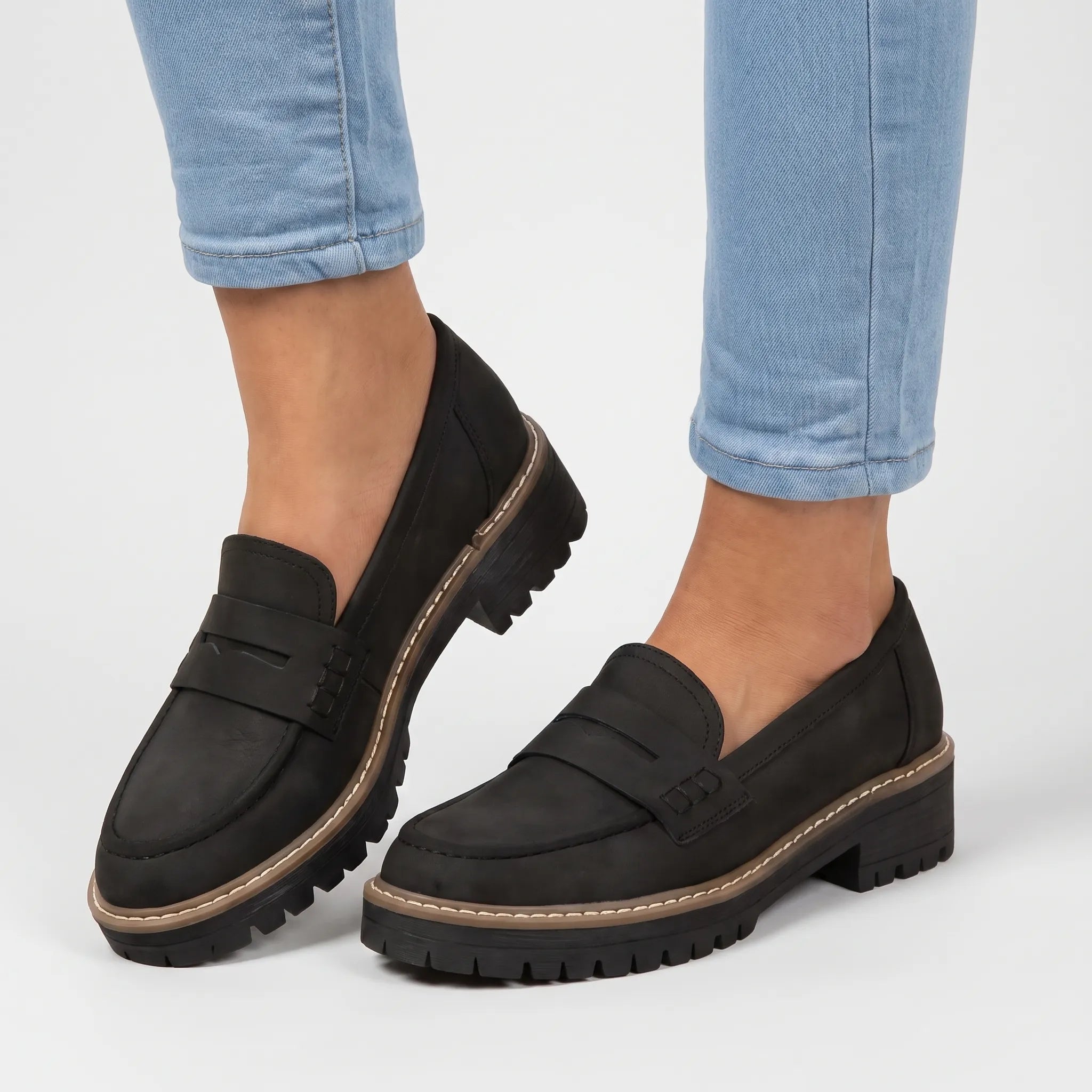 Vandor  - Chunky Slip-On Work Loafers Office Wear