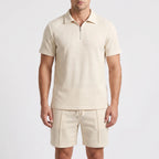 Vaycor - Casual Textured Short-Sleeved Co-Ord Set