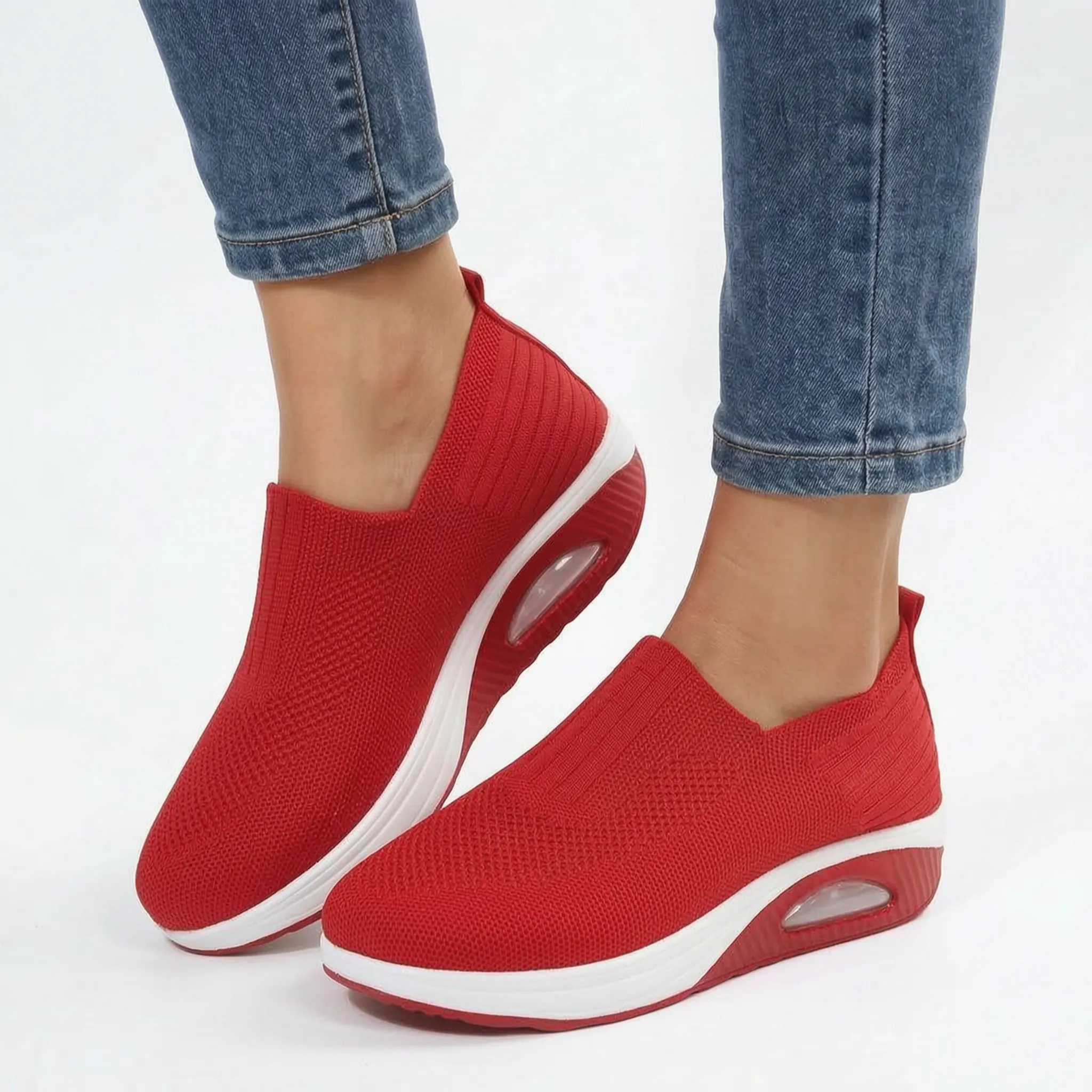 Vellara  - Women's Supportive Slip-On Orthopaedic Trainers Everyday Walking