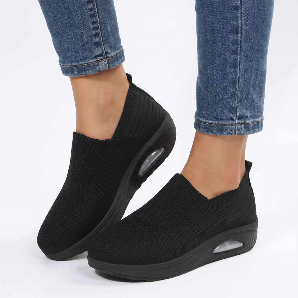 Vellara  - Women's Supportive Slip-On Orthopaedic Trainers Everyday Walking