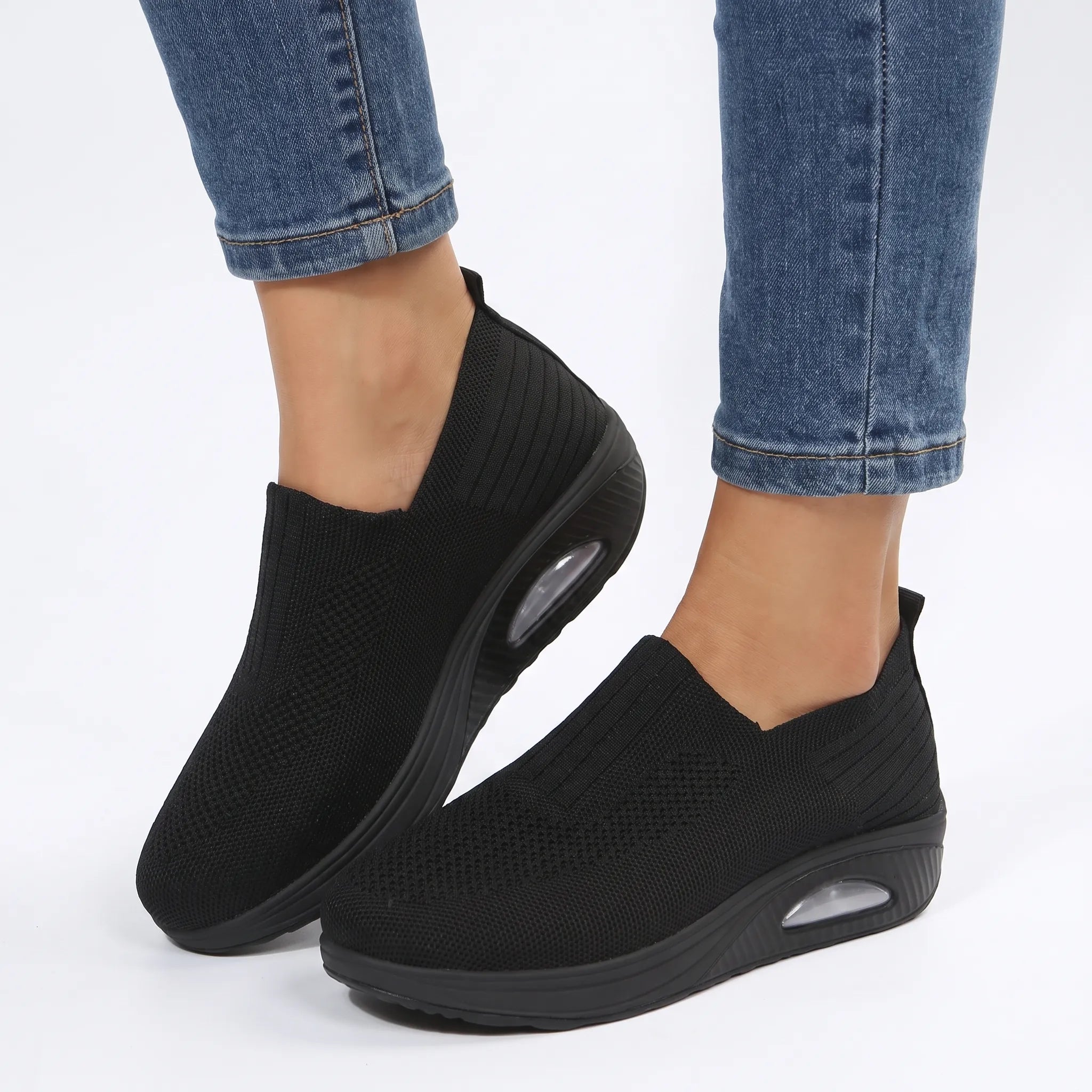 Vellara  - Women's Supportive Slip-On Orthopaedic Trainers Everyday Walking
