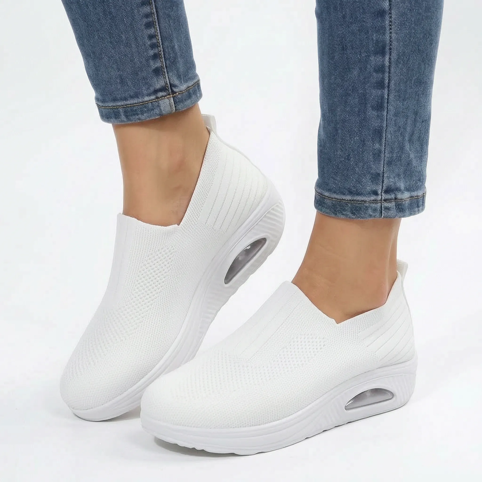 Vellara  - Women's Supportive Slip-On Orthopaedic Trainers Everyday Walking