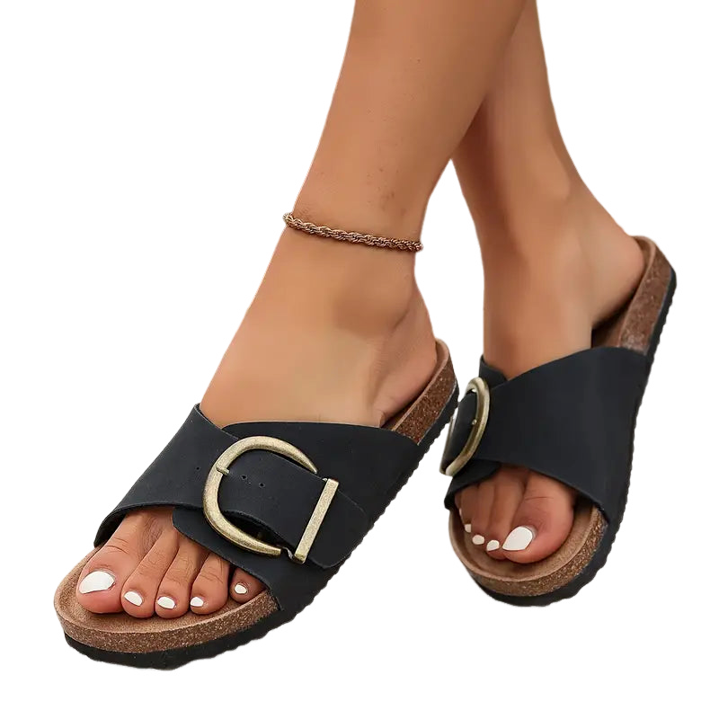 Vellia  - Casual Single-Strap Slide Sandals Daily Summer Walks