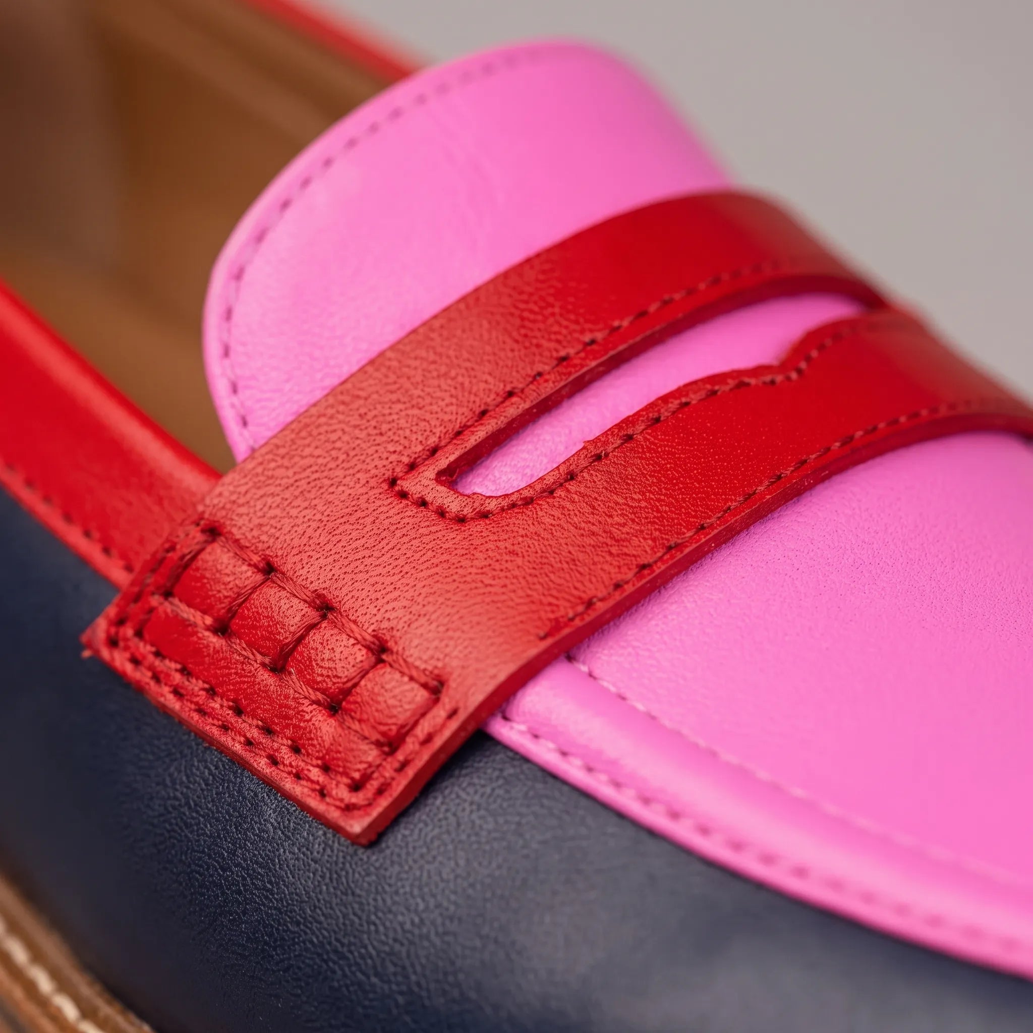 Vellura  - Vibrant Colour-Block Flat Womens Loafers Everyday Casual Wear