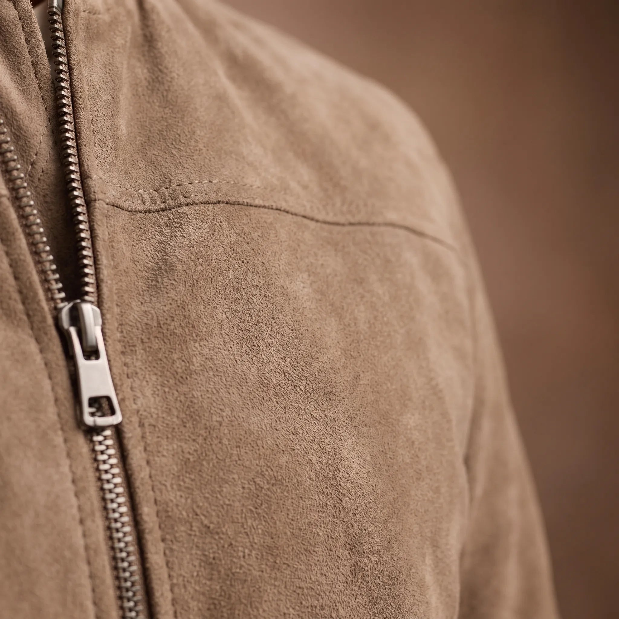 Velvark  - Minimalist Brushed Zip-Up Bomber Jacket Casual Weekend Layering