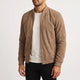 Velvark  - Minimalist Brushed Zip-Up Bomber Jacket Casual Weekend Layering