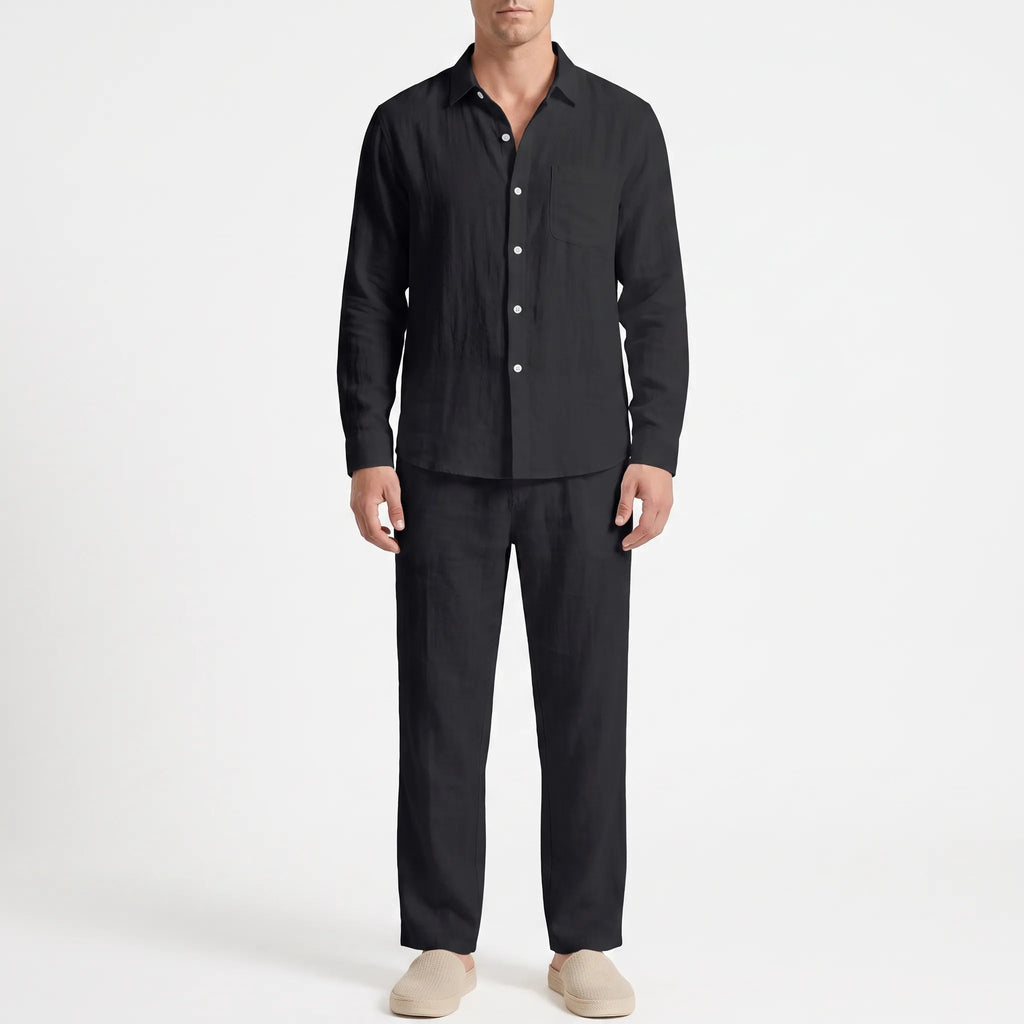 Ventalis  - Relaxed Fit Men's Summer Co-Ord Set Warm Weather Travel