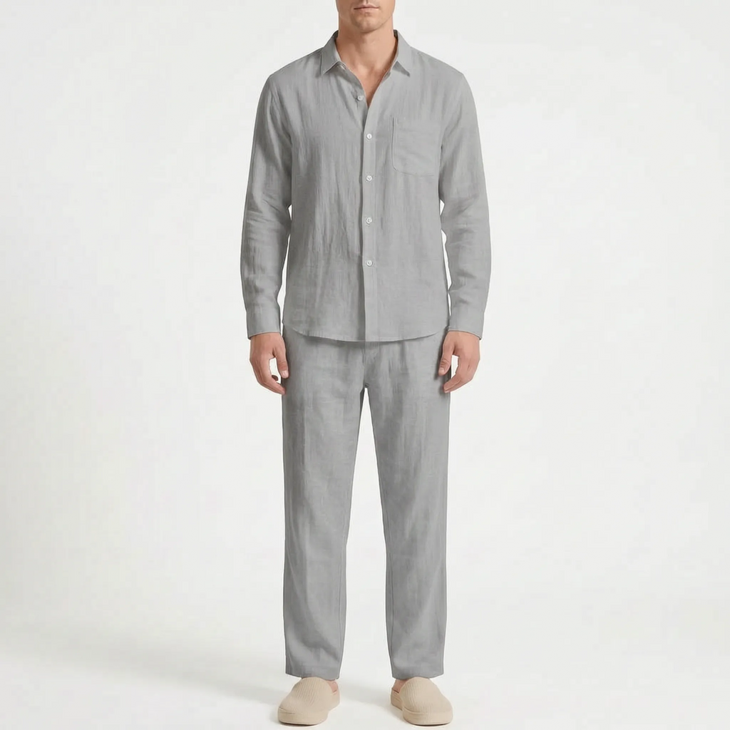 Ventalis  - Relaxed Fit Men's Summer Co-Ord Set Warm Weather Travel