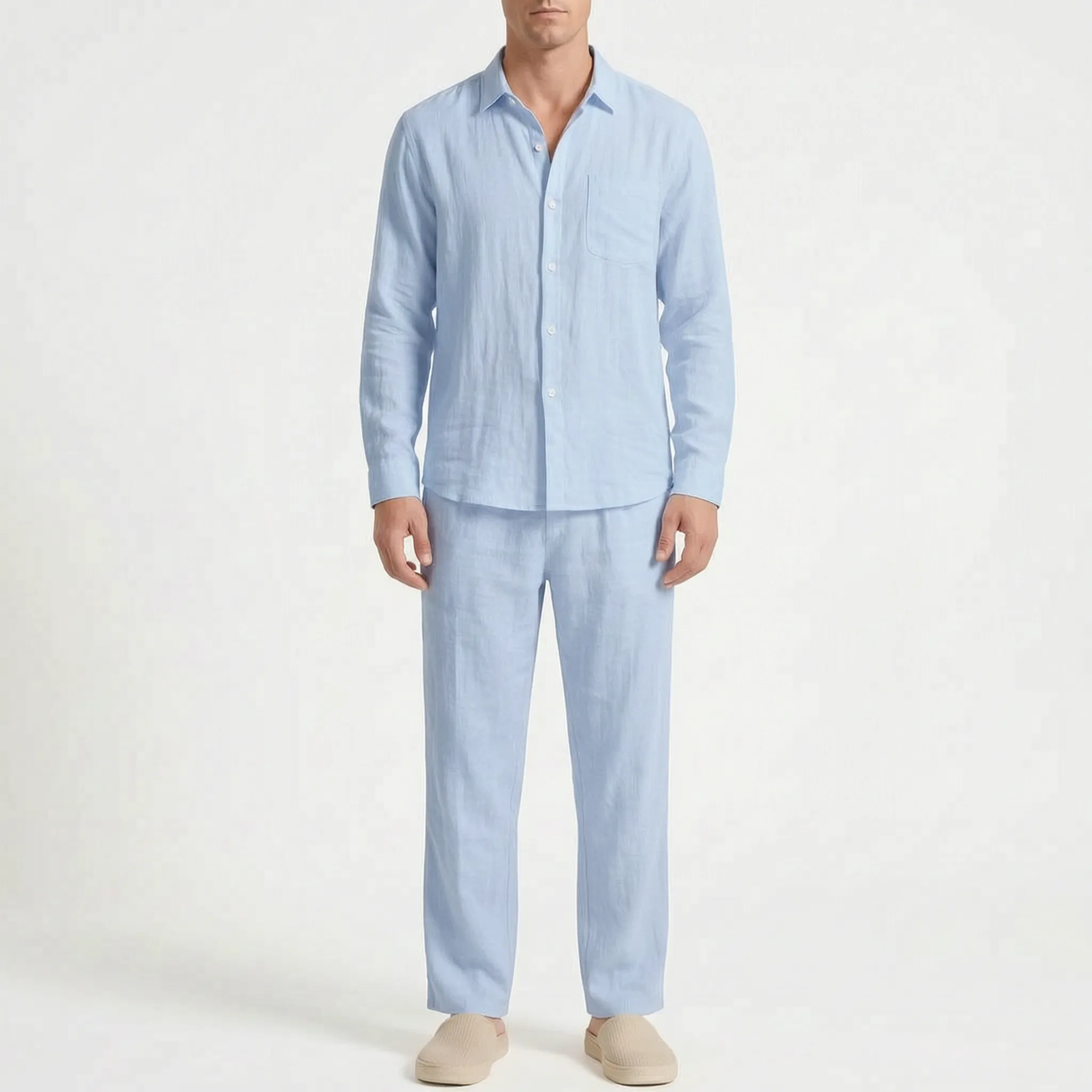 Ventalis  - Relaxed Fit Men's Summer Co-Ord Set Warm Weather Travel