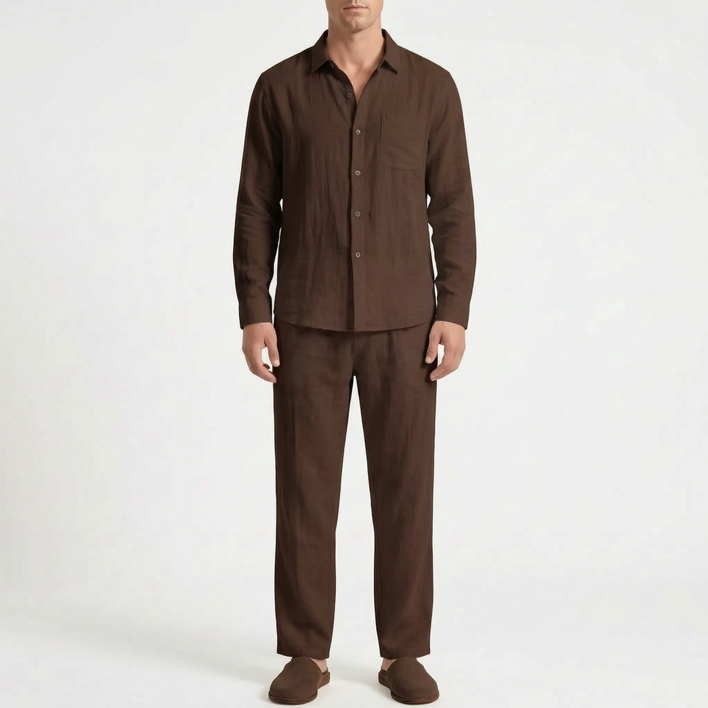 Ventalis  - Relaxed Fit Men's Summer Co-Ord Set Warm Weather Travel