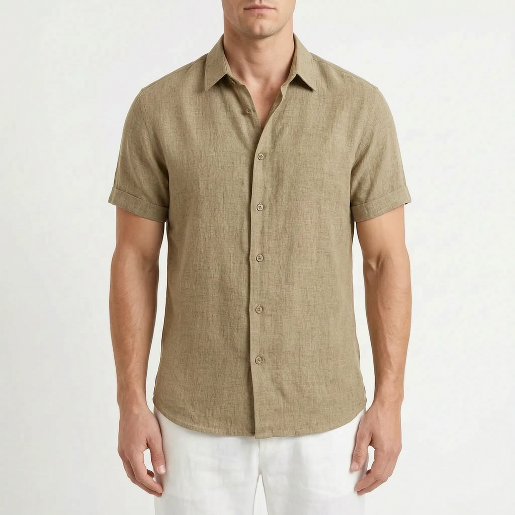 Ventium  - Casual Short Sleeve Button-Front Shirt Casual Daytime Wear