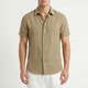 Ventium  - Casual Short Sleeve Button-Front Shirt Casual Daytime Wear