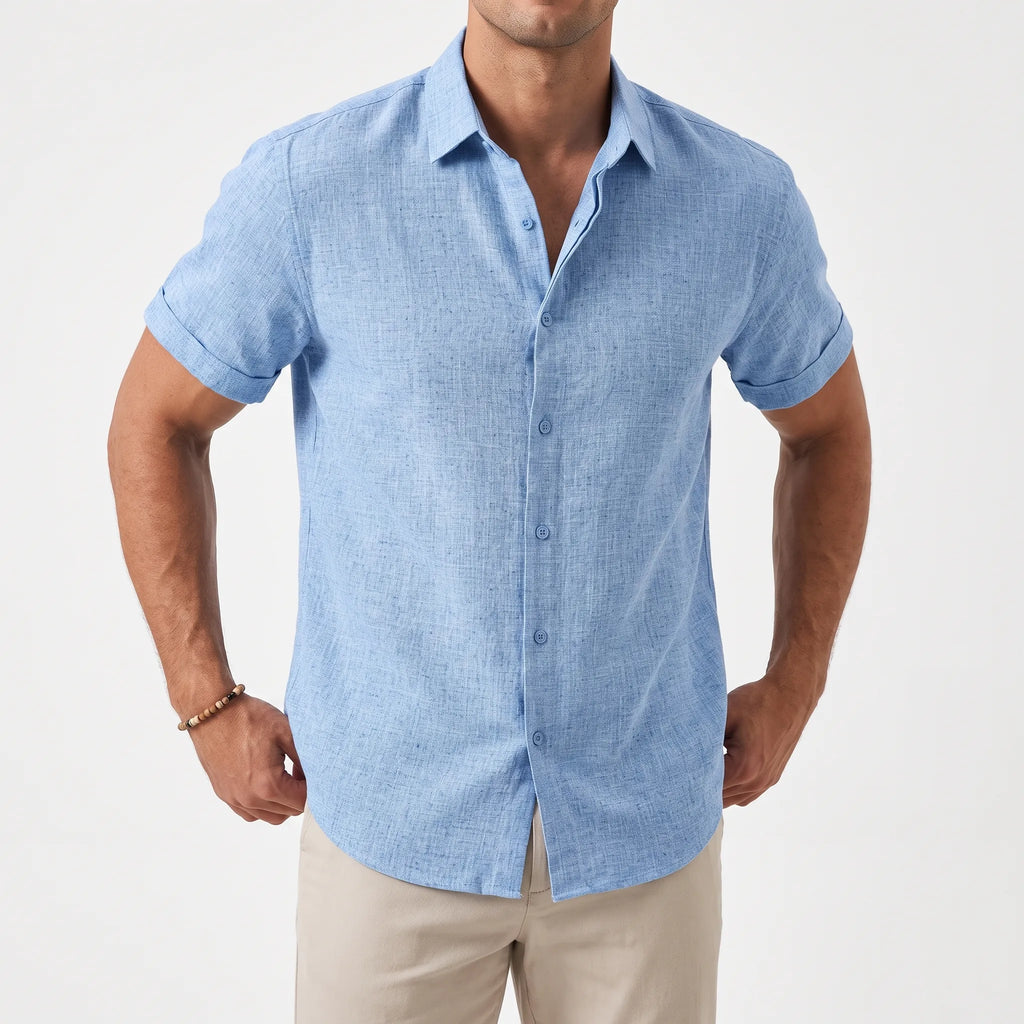 Ventium  - Casual Short Sleeve Button-Front Shirt Casual Daytime Wear