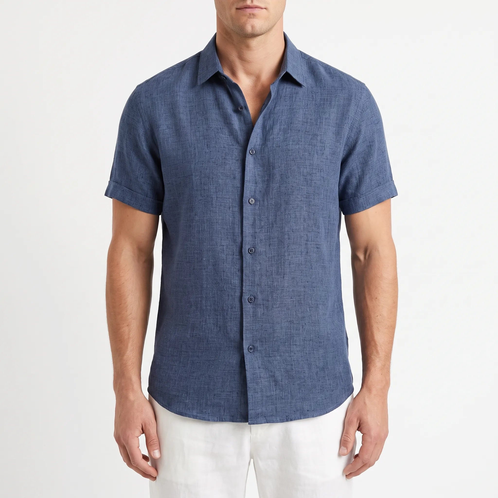 Ventium  - Casual Short Sleeve Button-Front Shirt Casual Daytime Wear